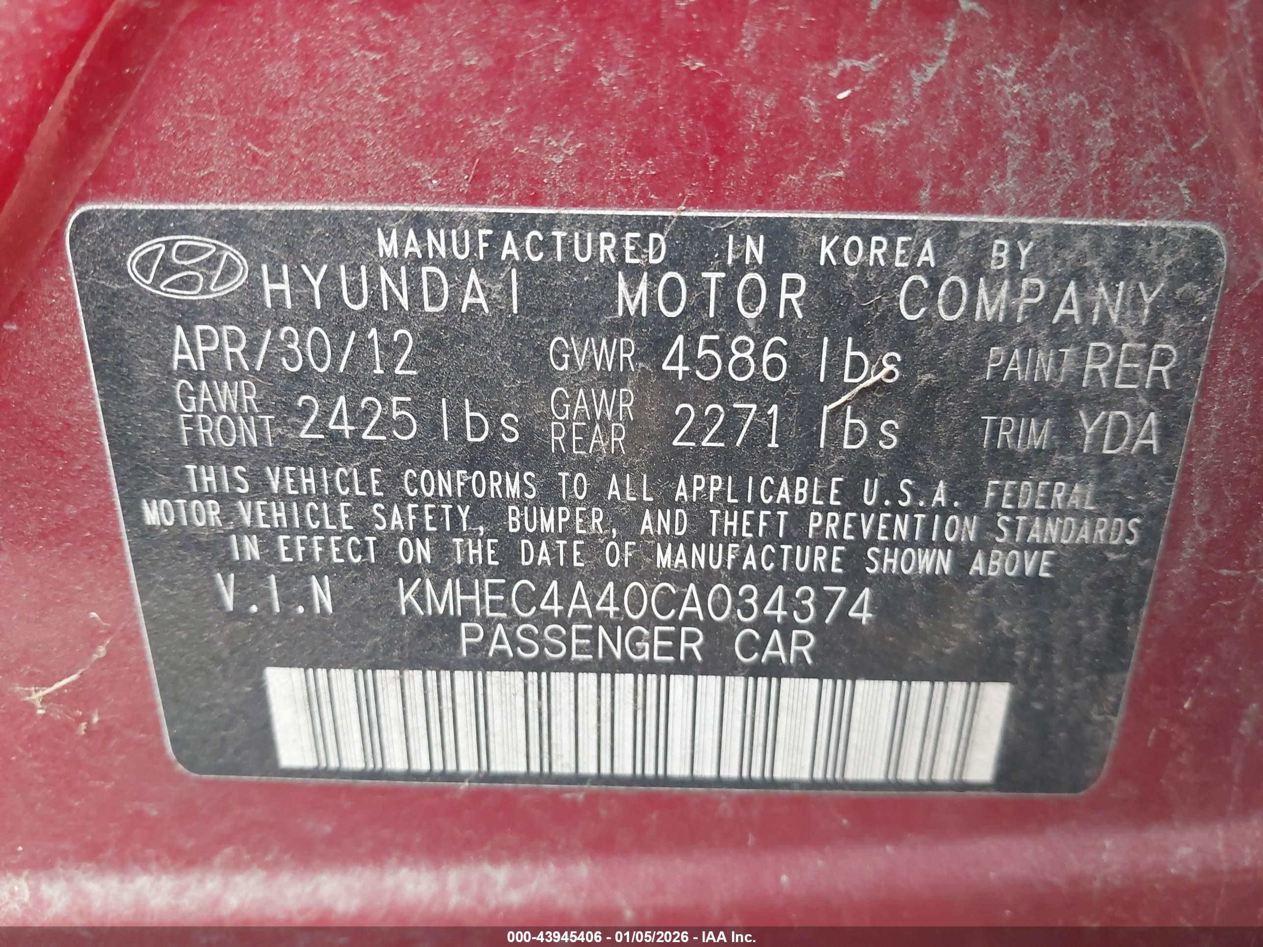 HYUNDAI SONATA image 9