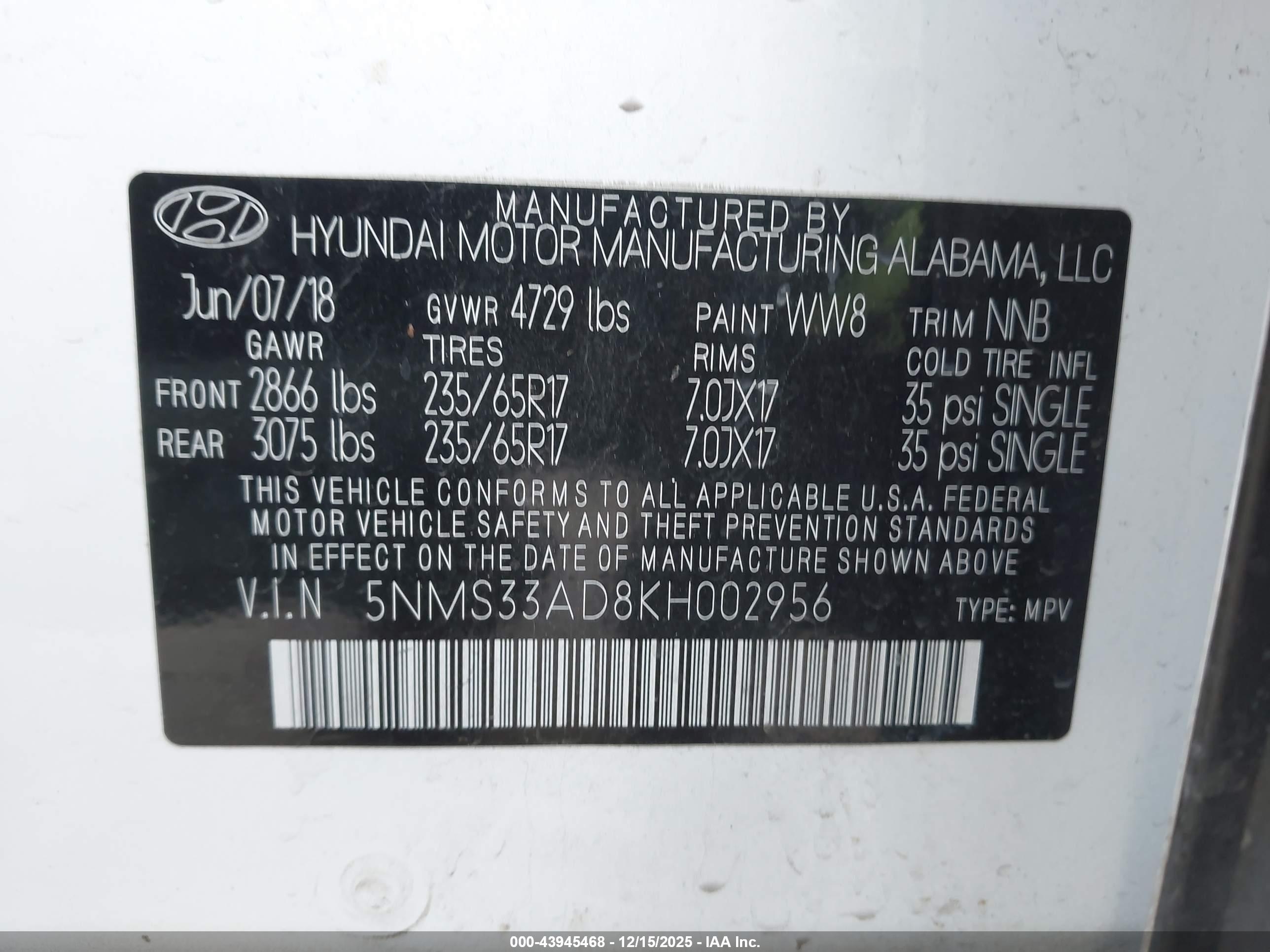 HYUNDAI SANTA image 9
