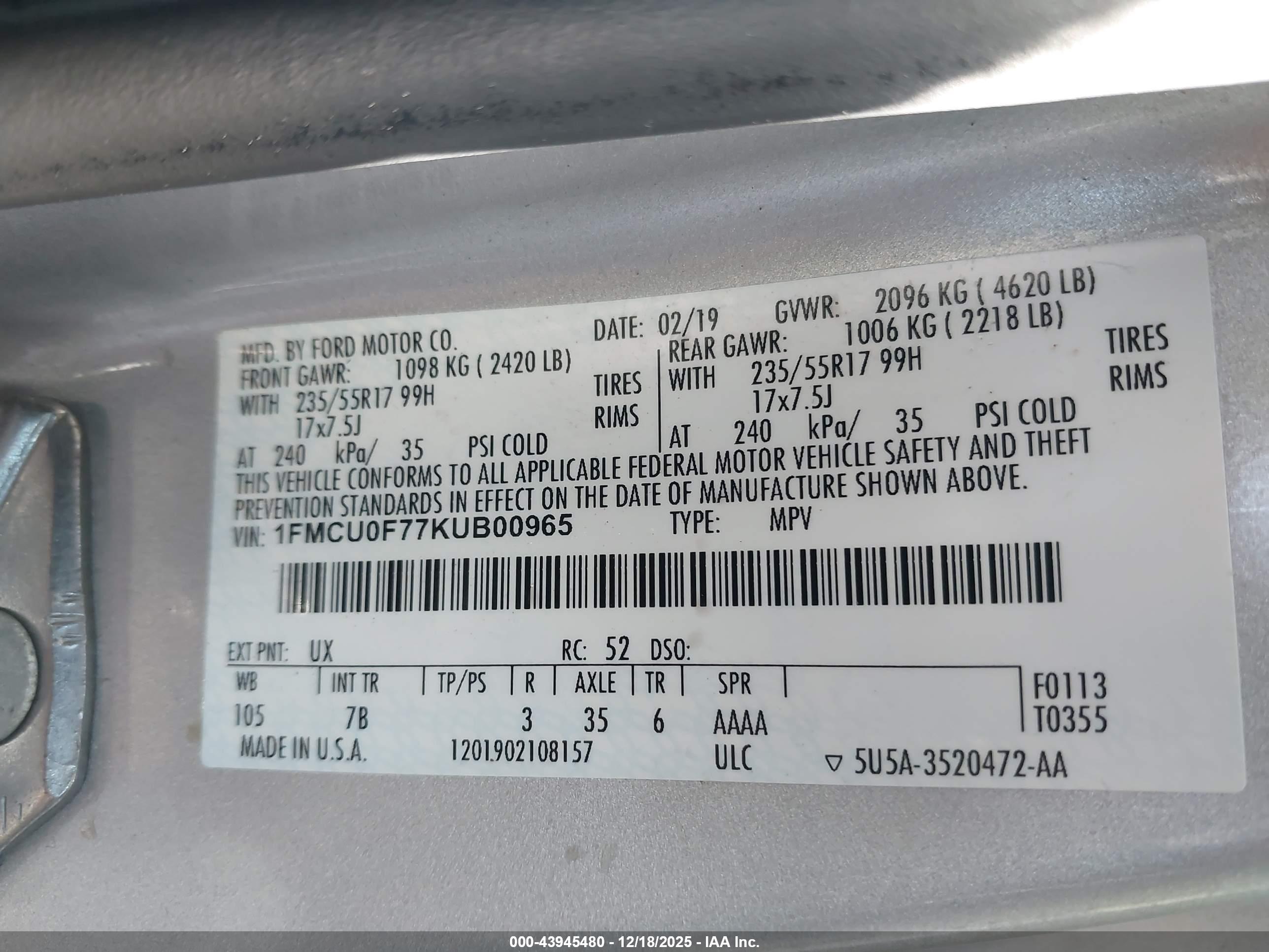 FORD ESCAPE image 9