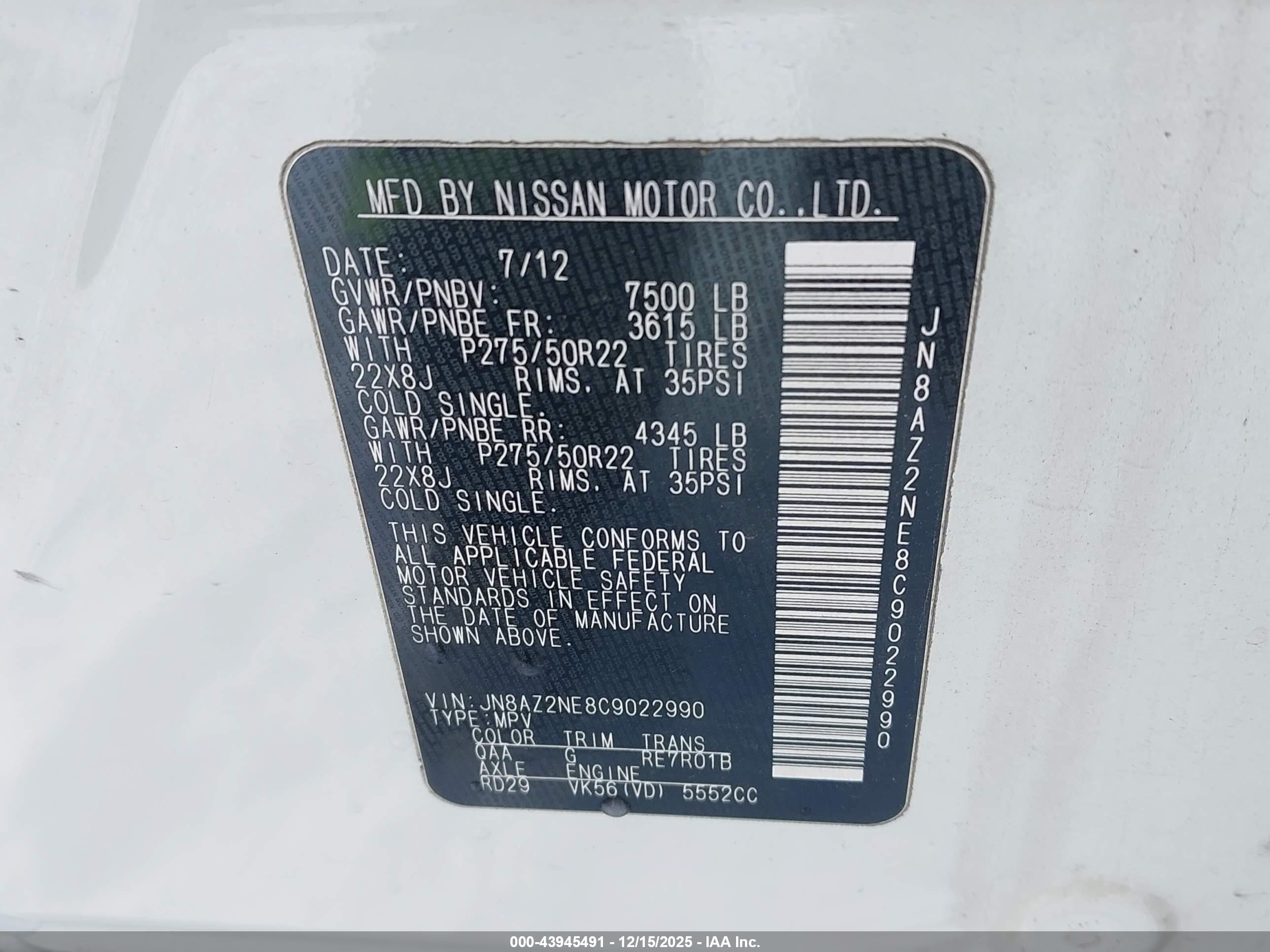 INFINITI QX56 image 9