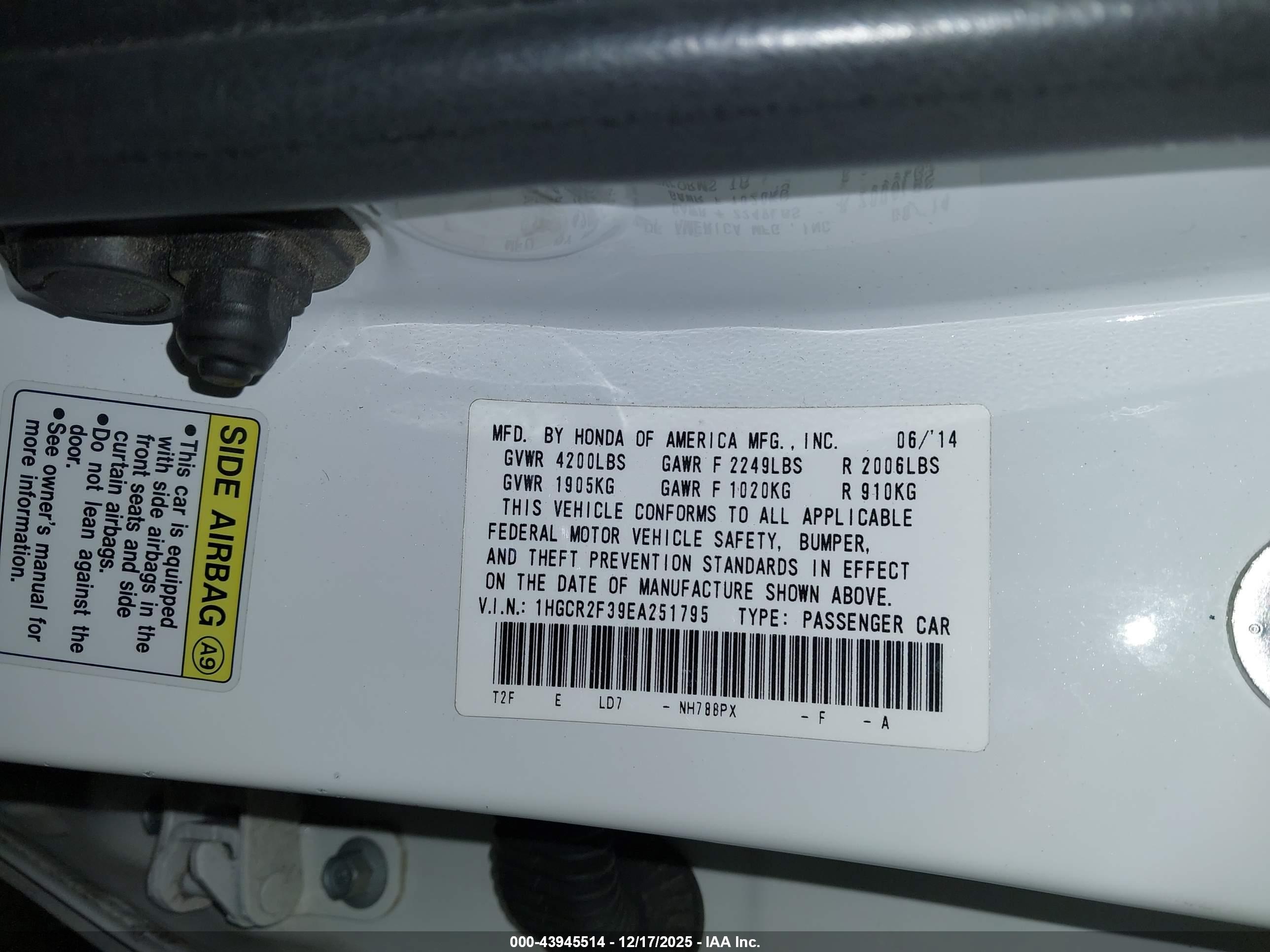 HONDA ACCORD image 9