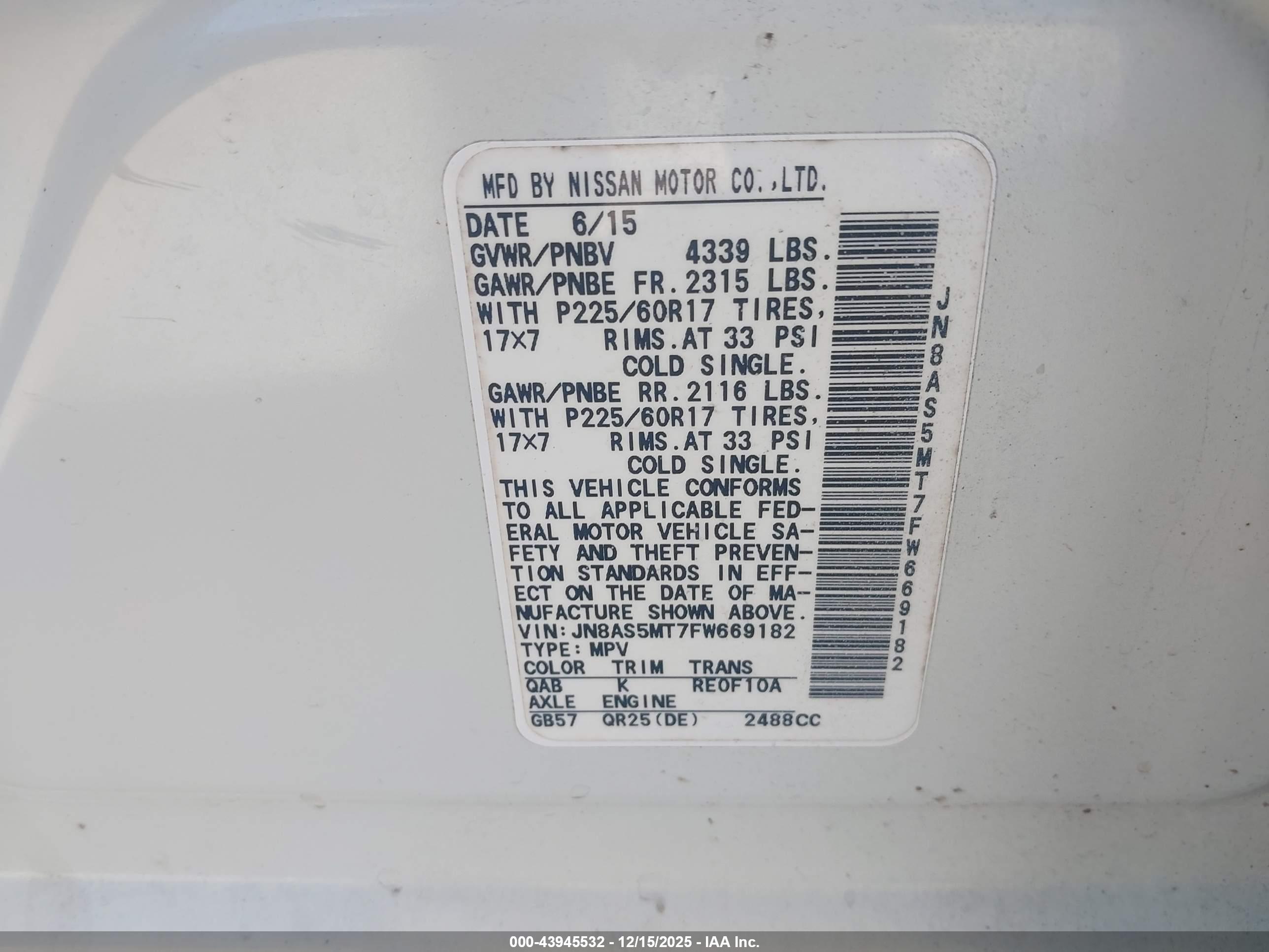 NISSAN ROGUE image 9