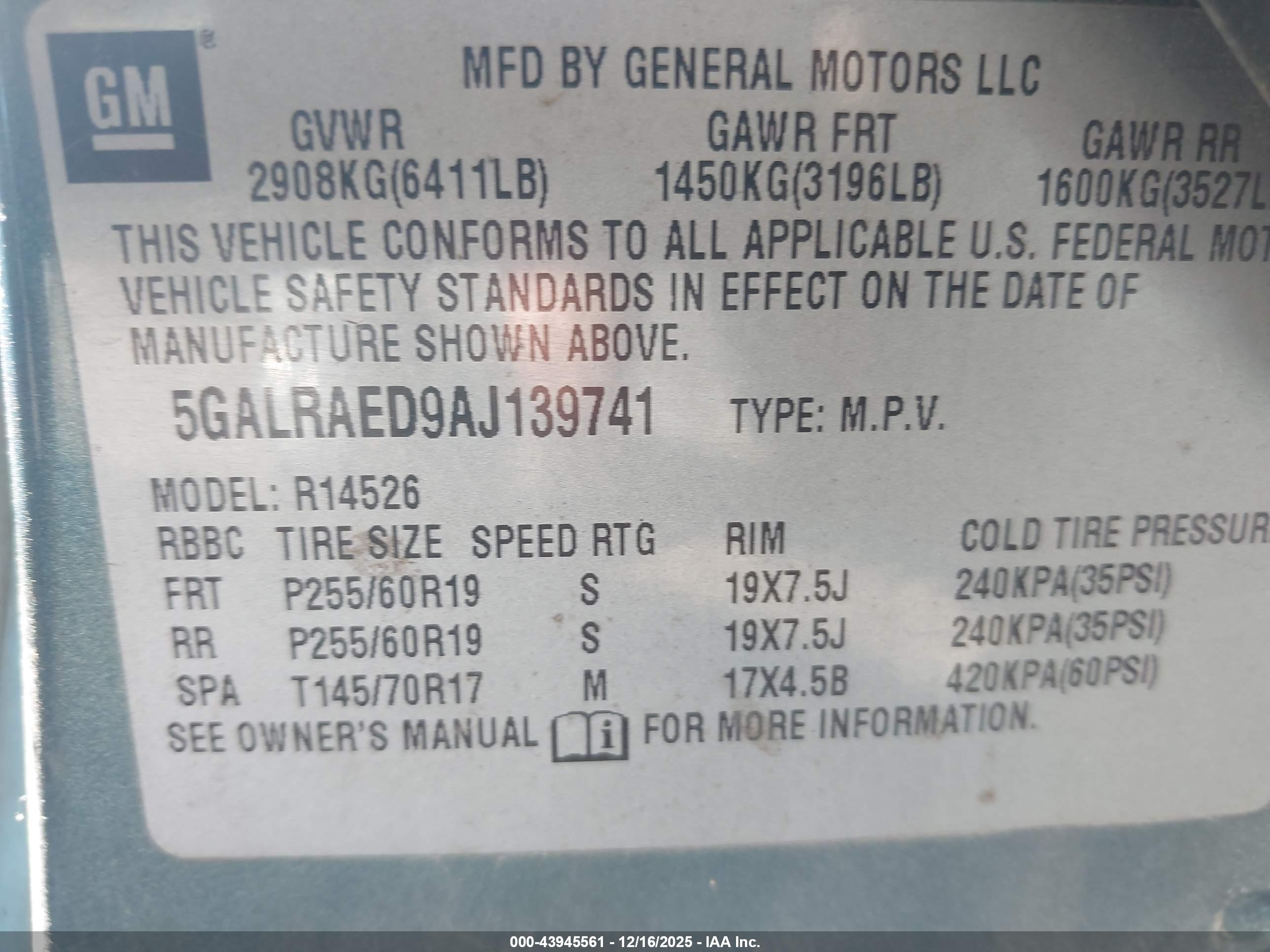 BUICK ENCLAVE image 9