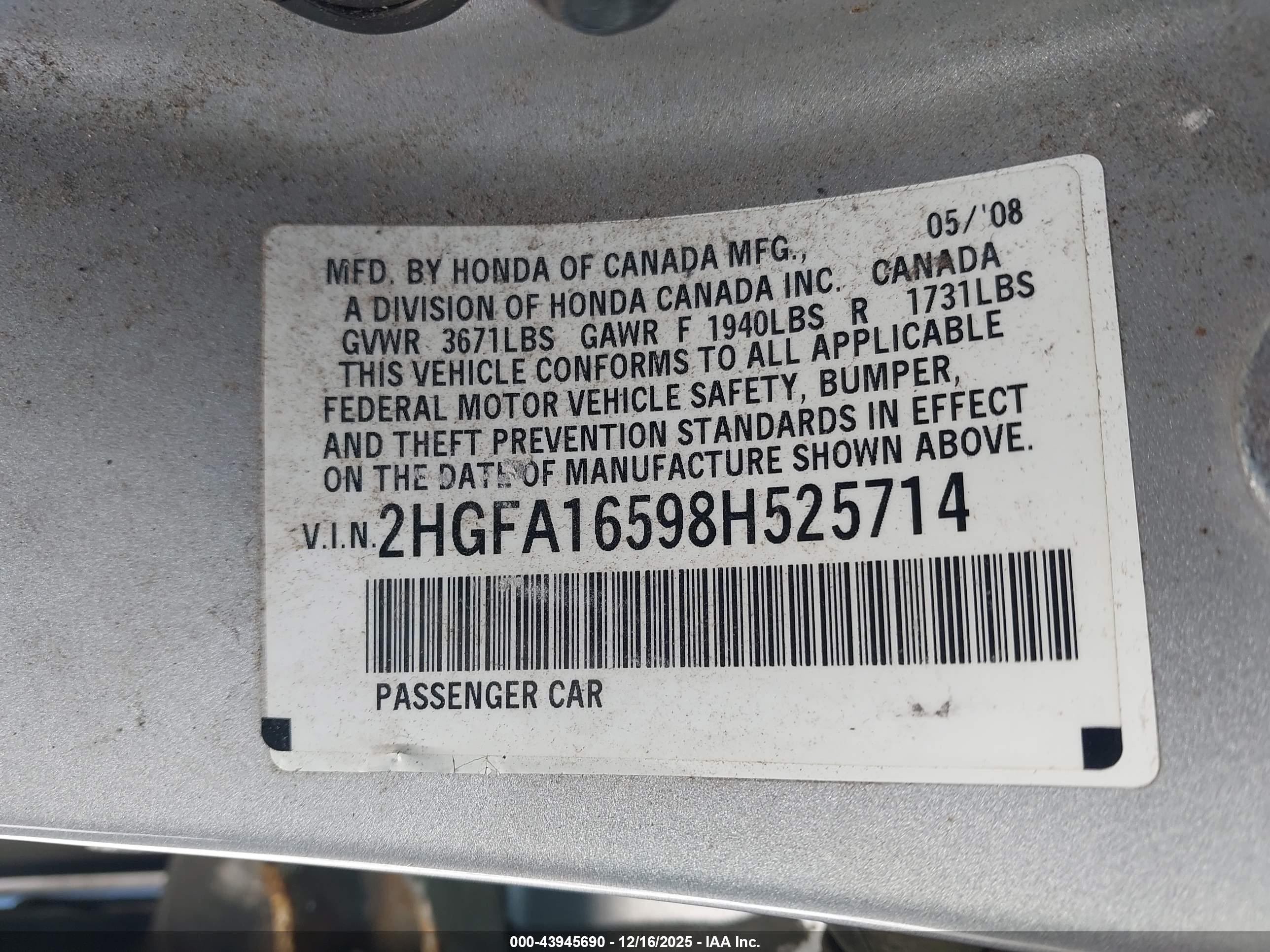 HONDA CIVIC image 9