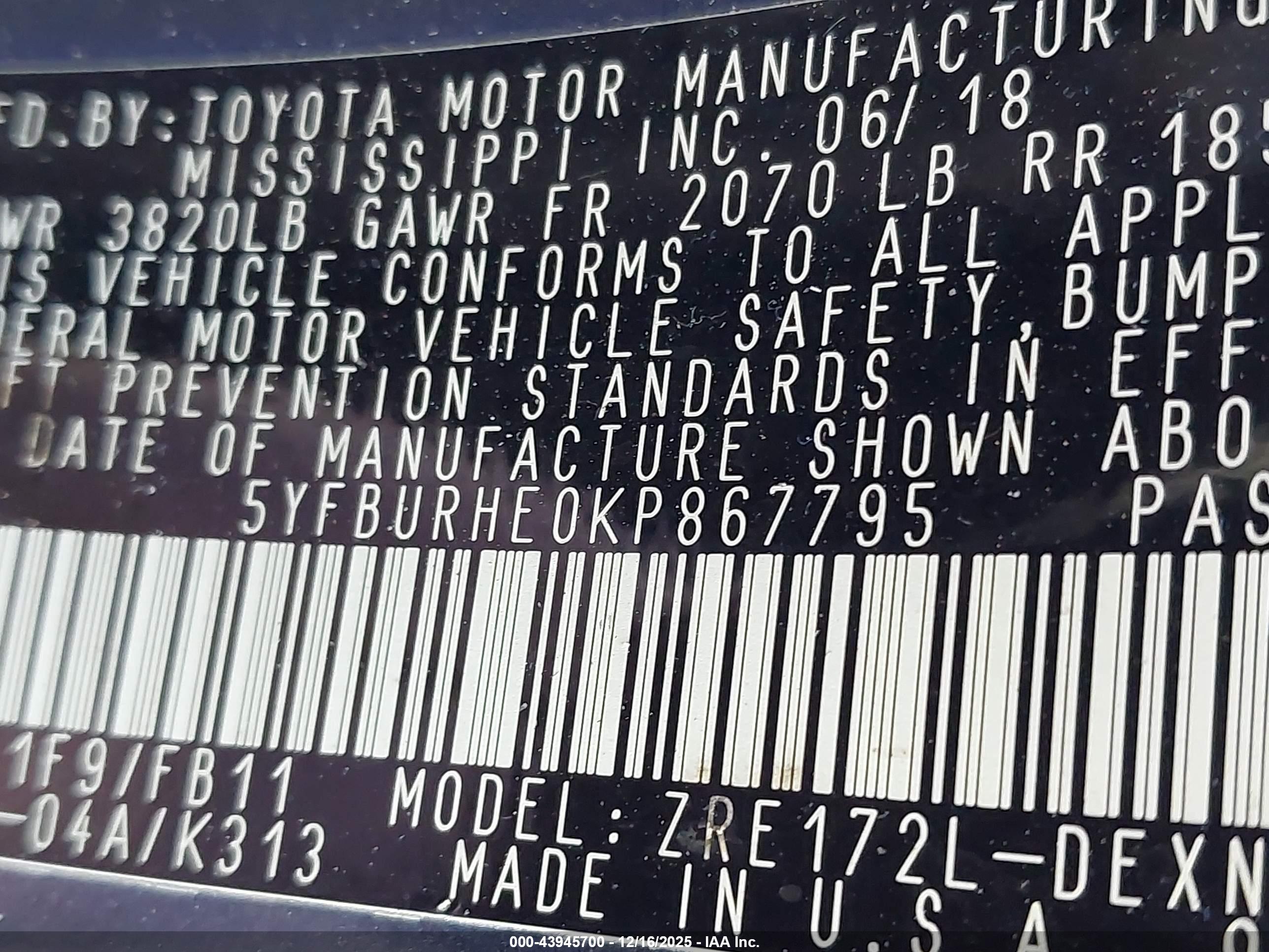 TOYOTA COROLLA image 9