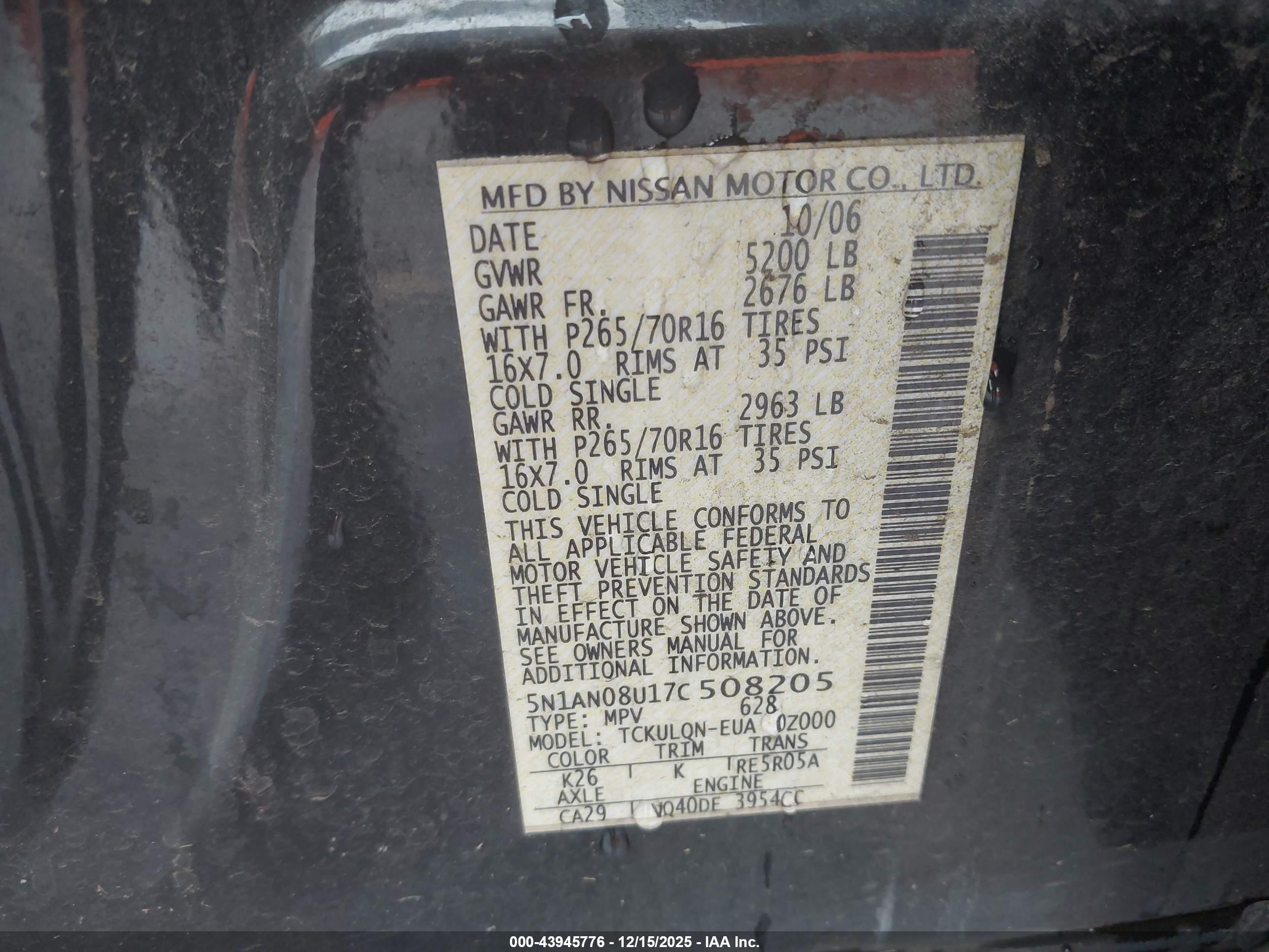 NISSAN XTERRA image 9
