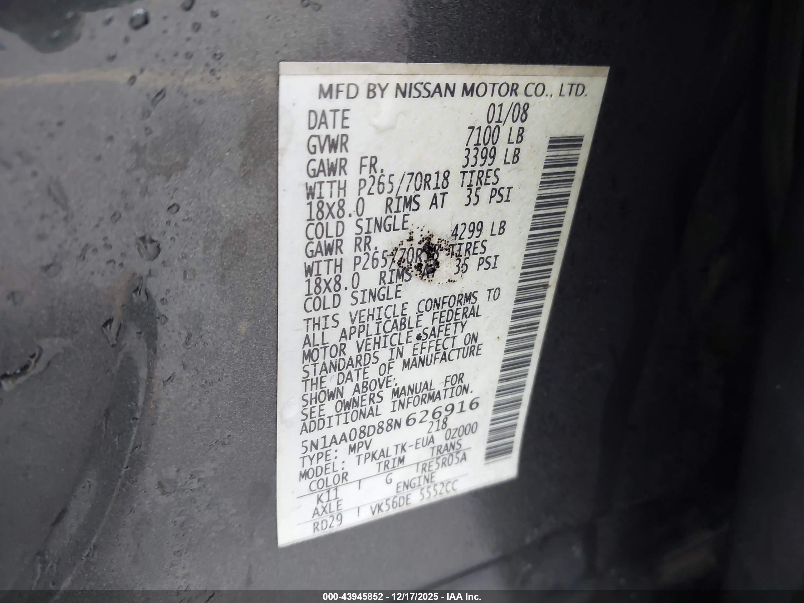 NISSAN ARMADA image 9