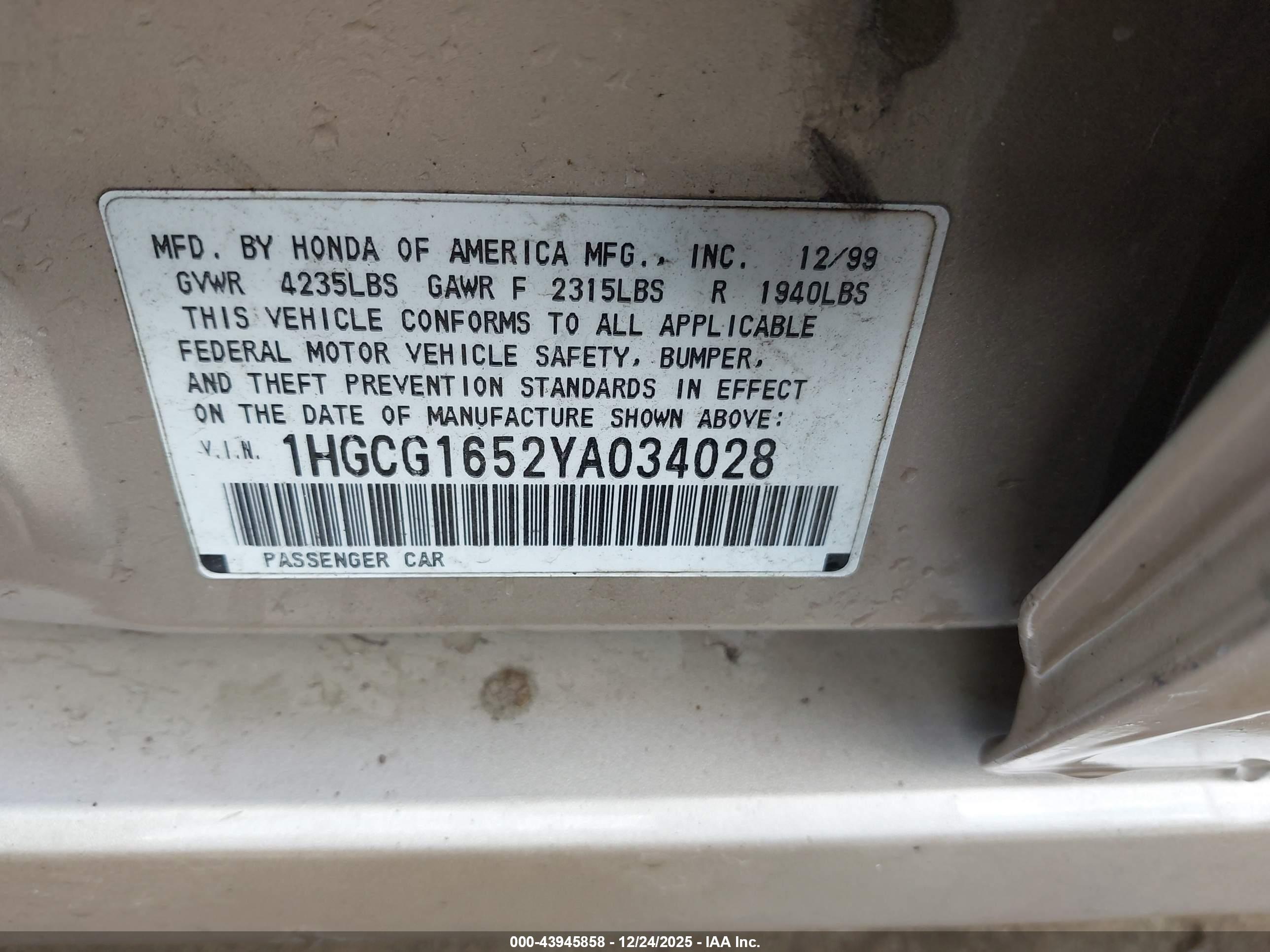 HONDA ACCORD image 9