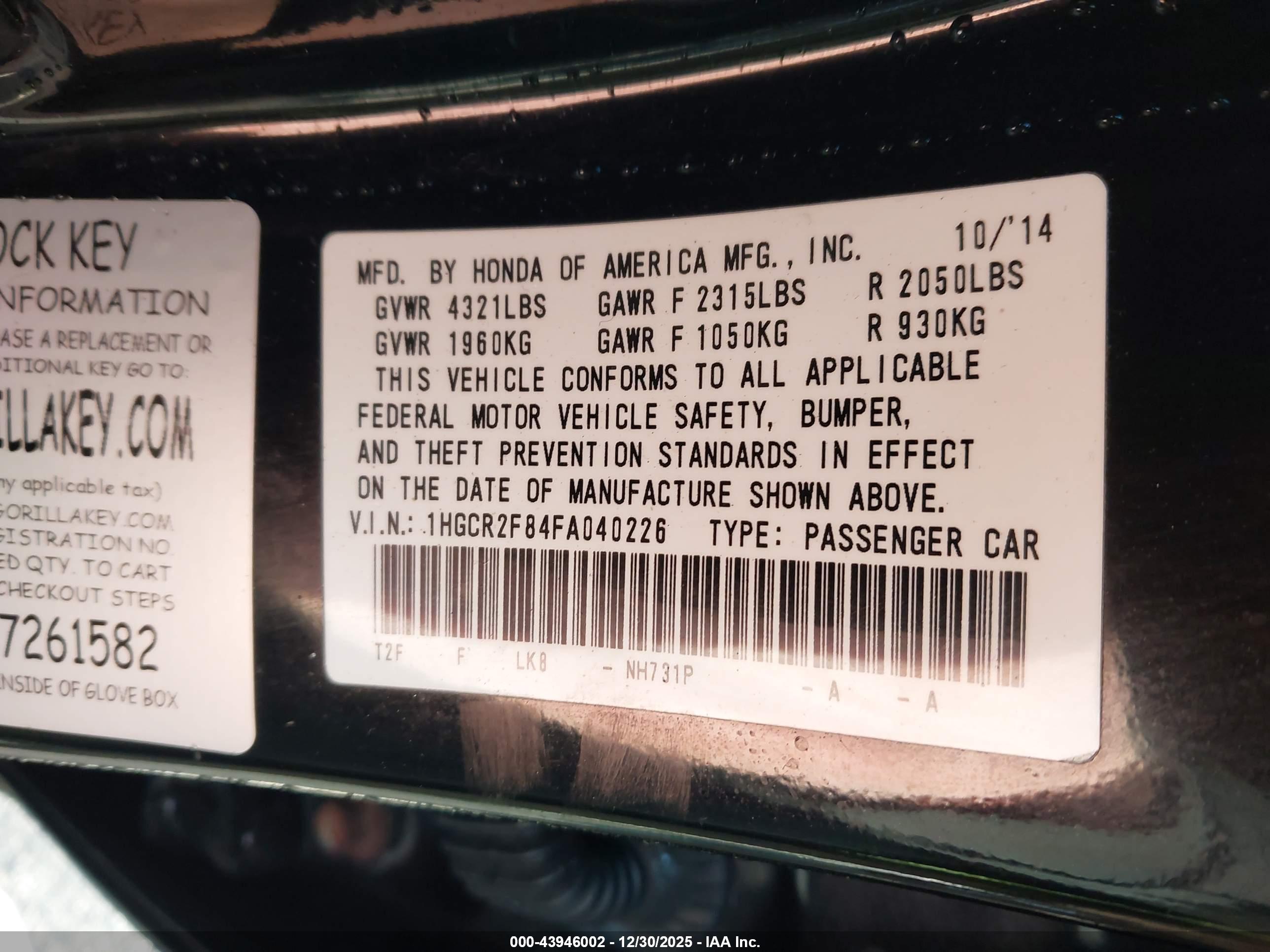 HONDA ACCORD image 9