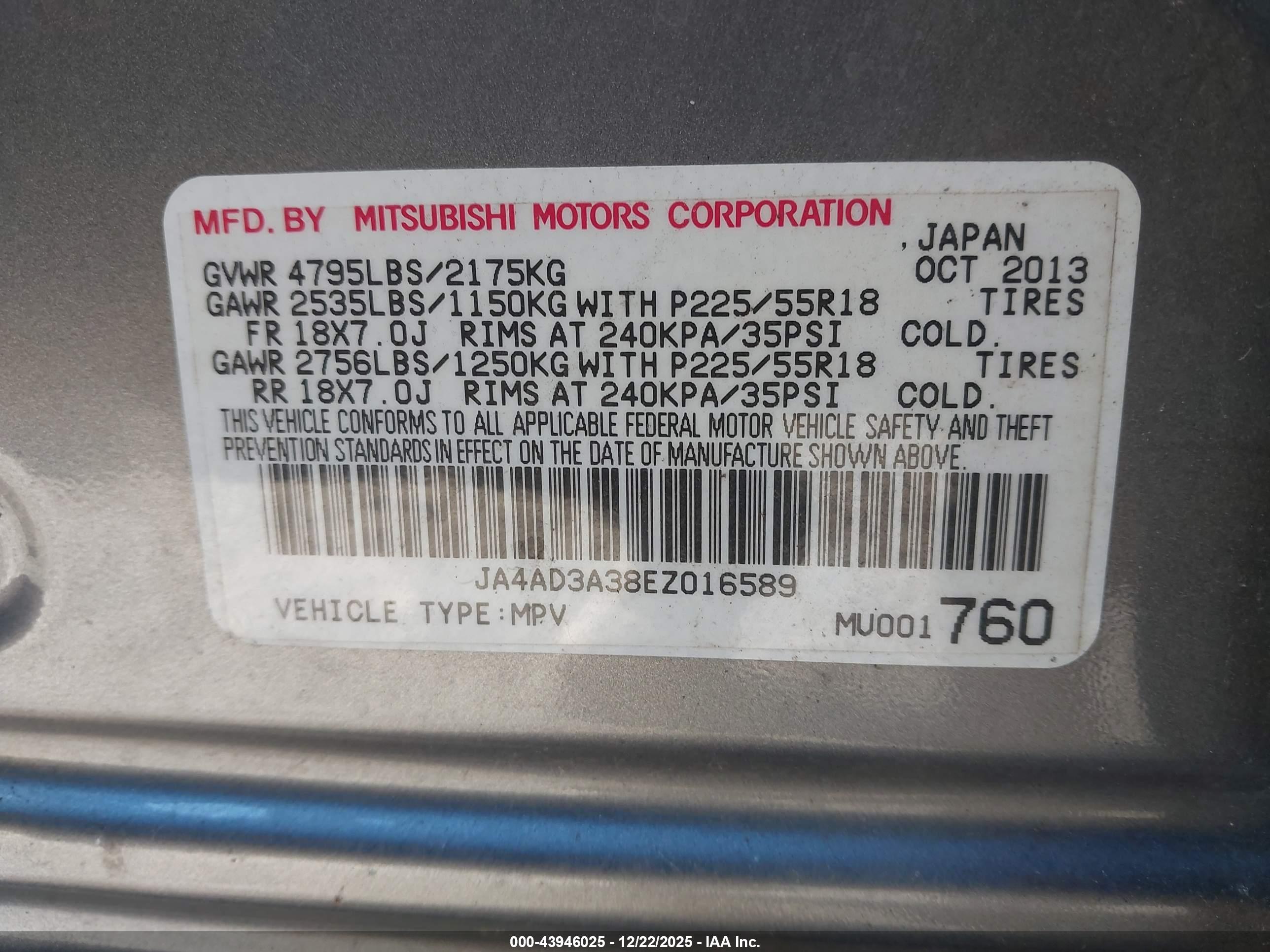 MITSUBISHI OUTLANDER image 9