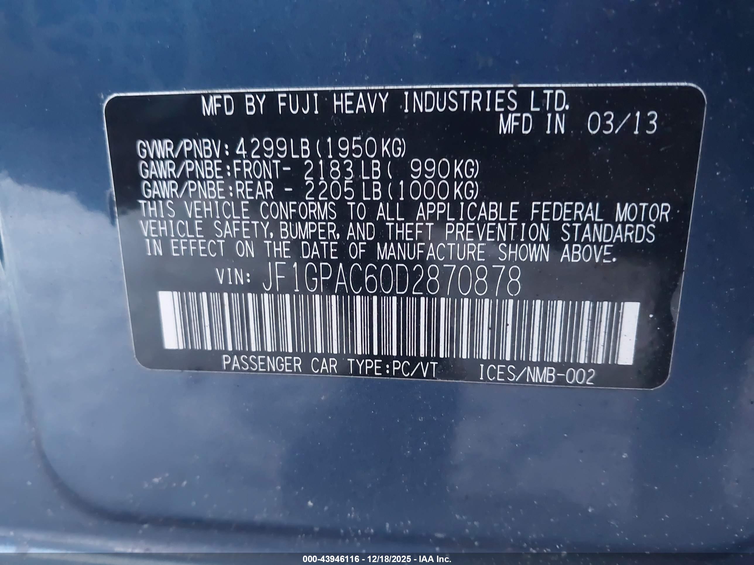 SUBARU IMPREZA image 9