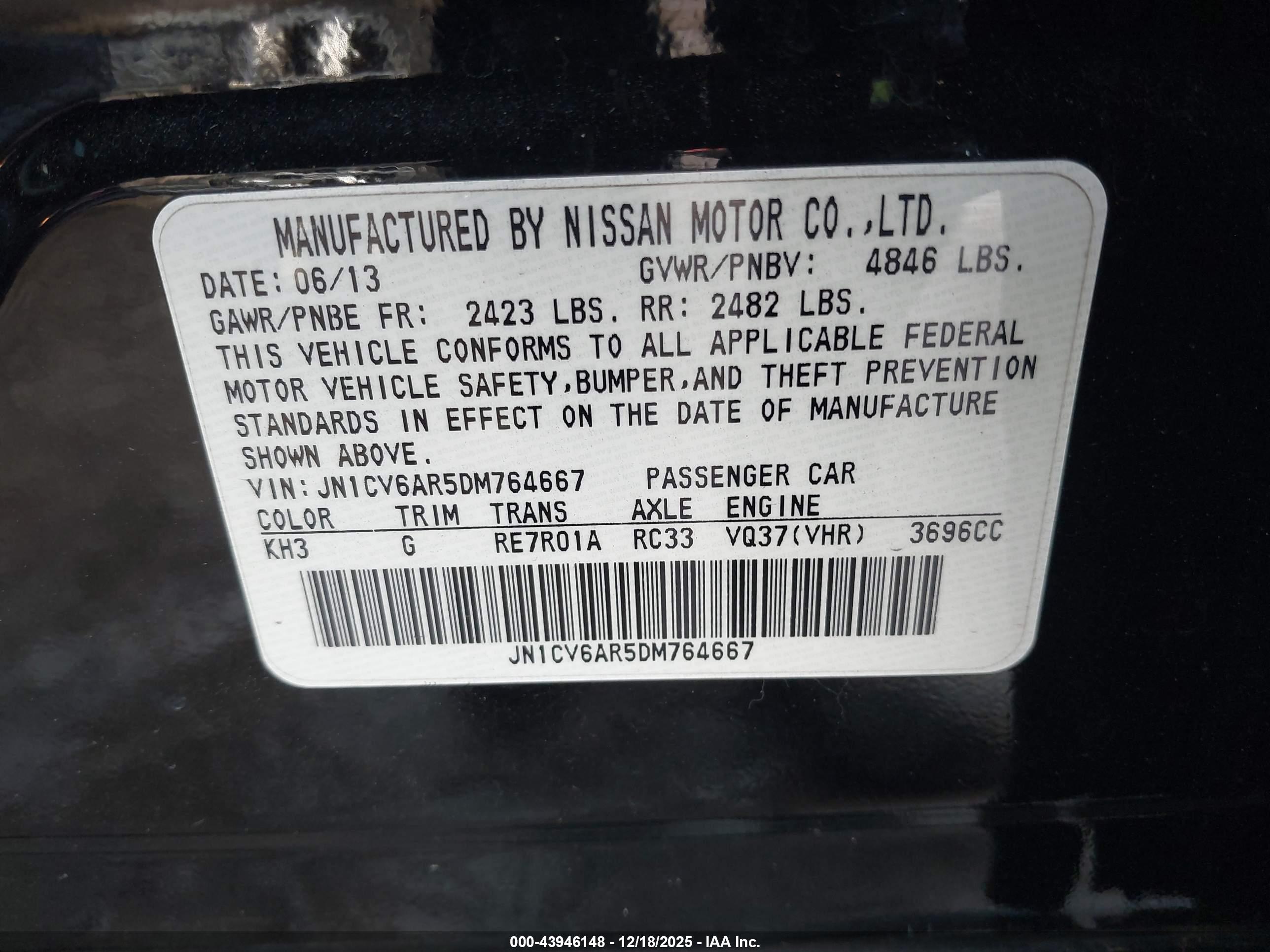 INFINITI G37X image 9
