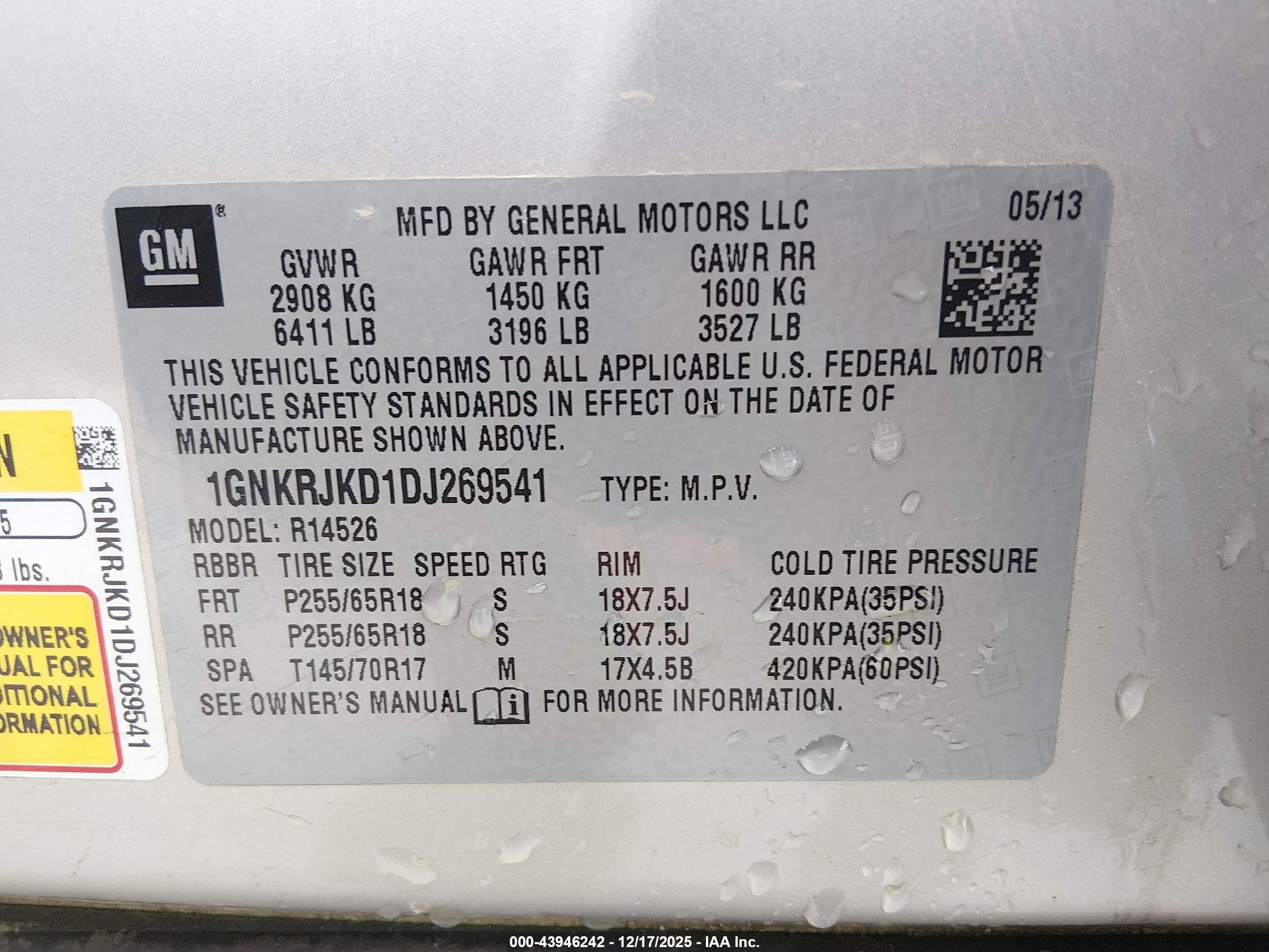 CHEVROLET TRAVERSE image 9