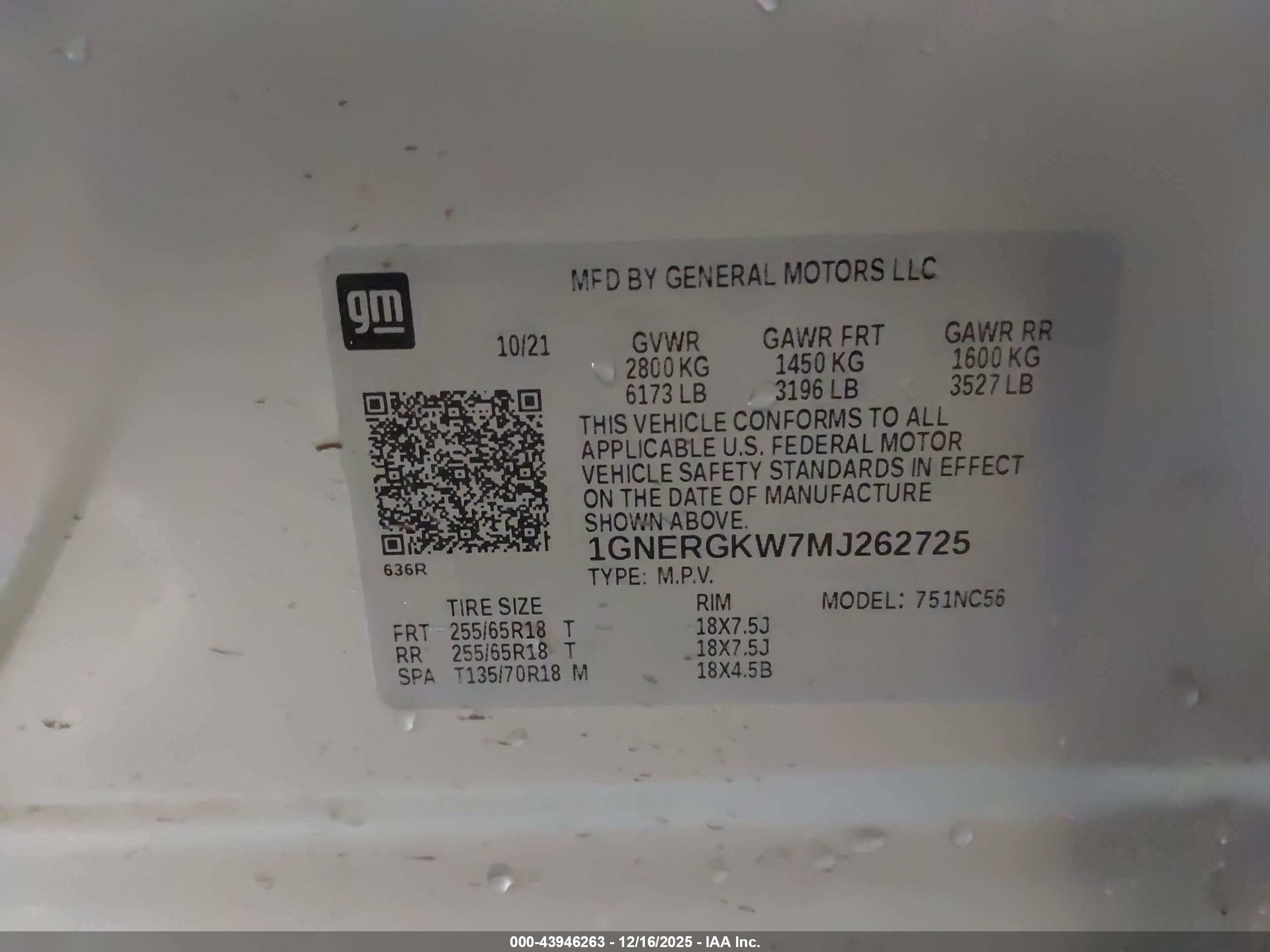CHEVROLET TRAVERSE image 9
