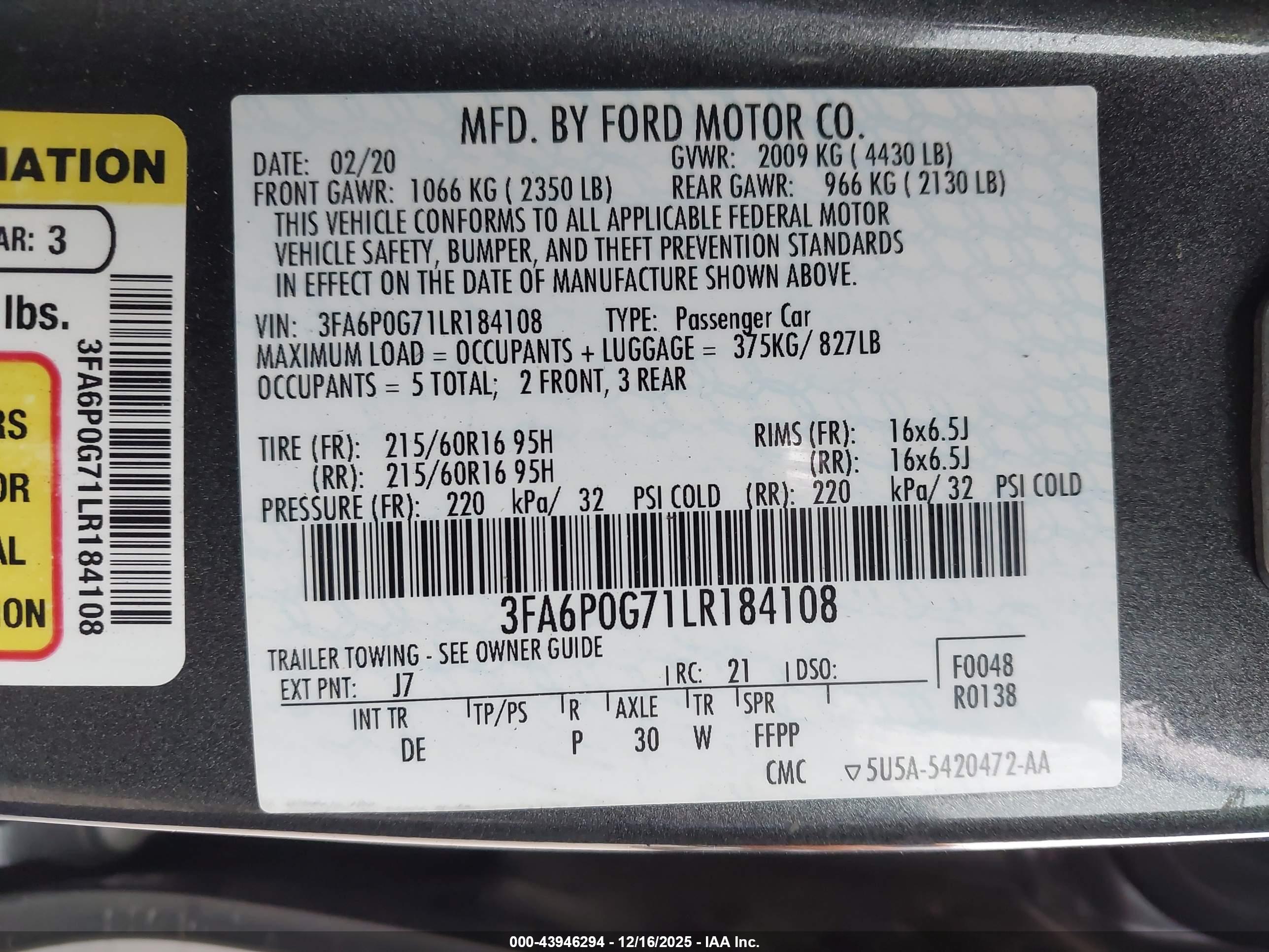 FORD FUSION image 9