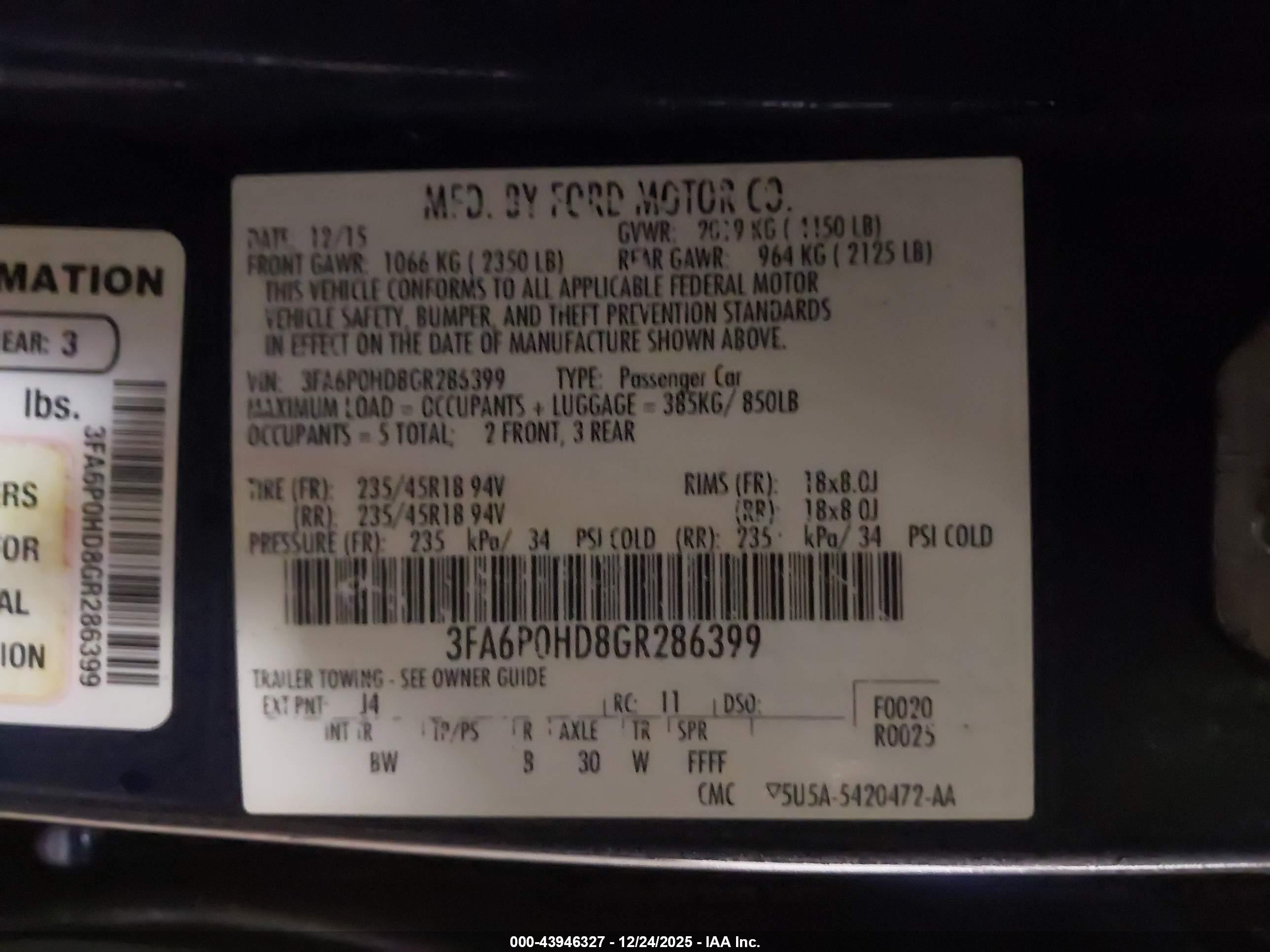 FORD FUSION image 9