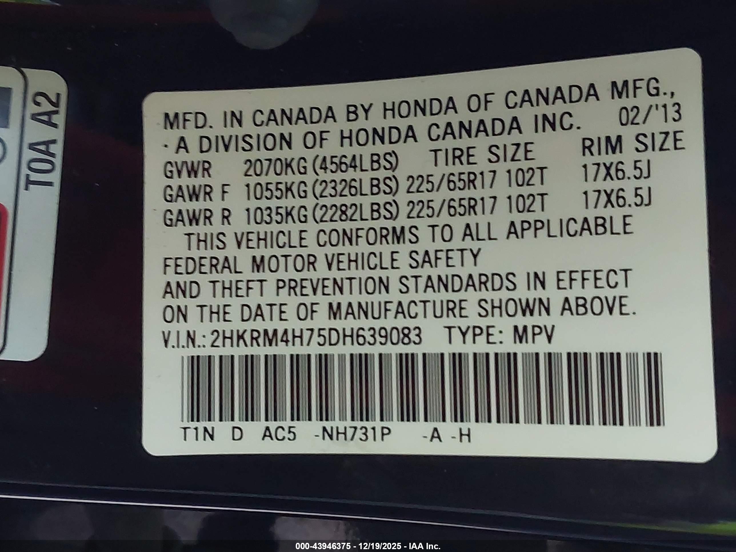 HONDA CR-V image 9