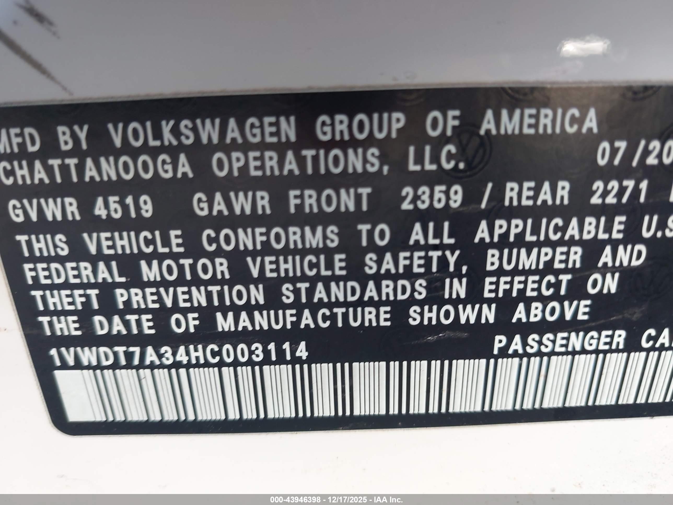 VOLKSWAGEN PASSAT image 9