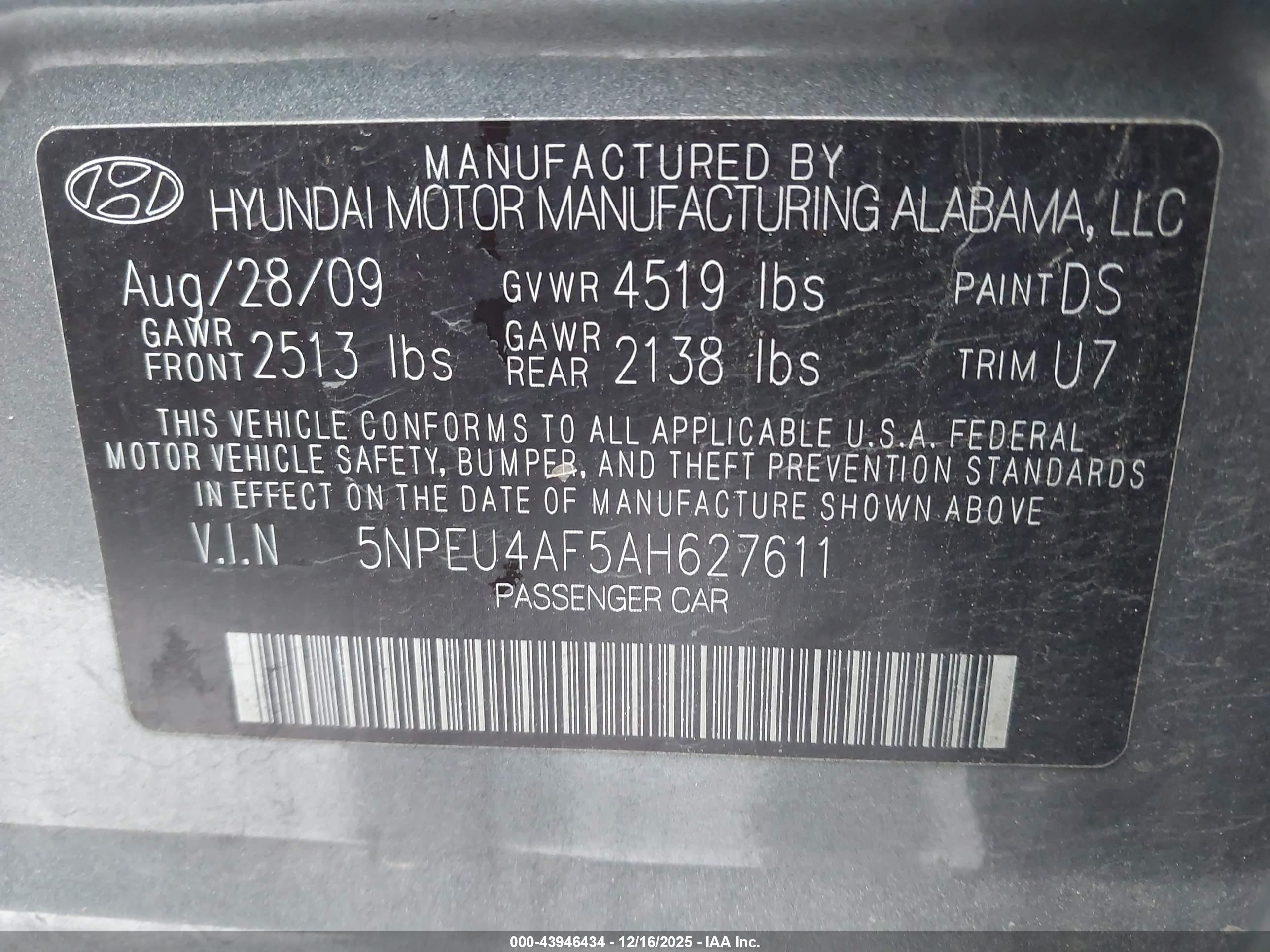HYUNDAI SONATA image 9