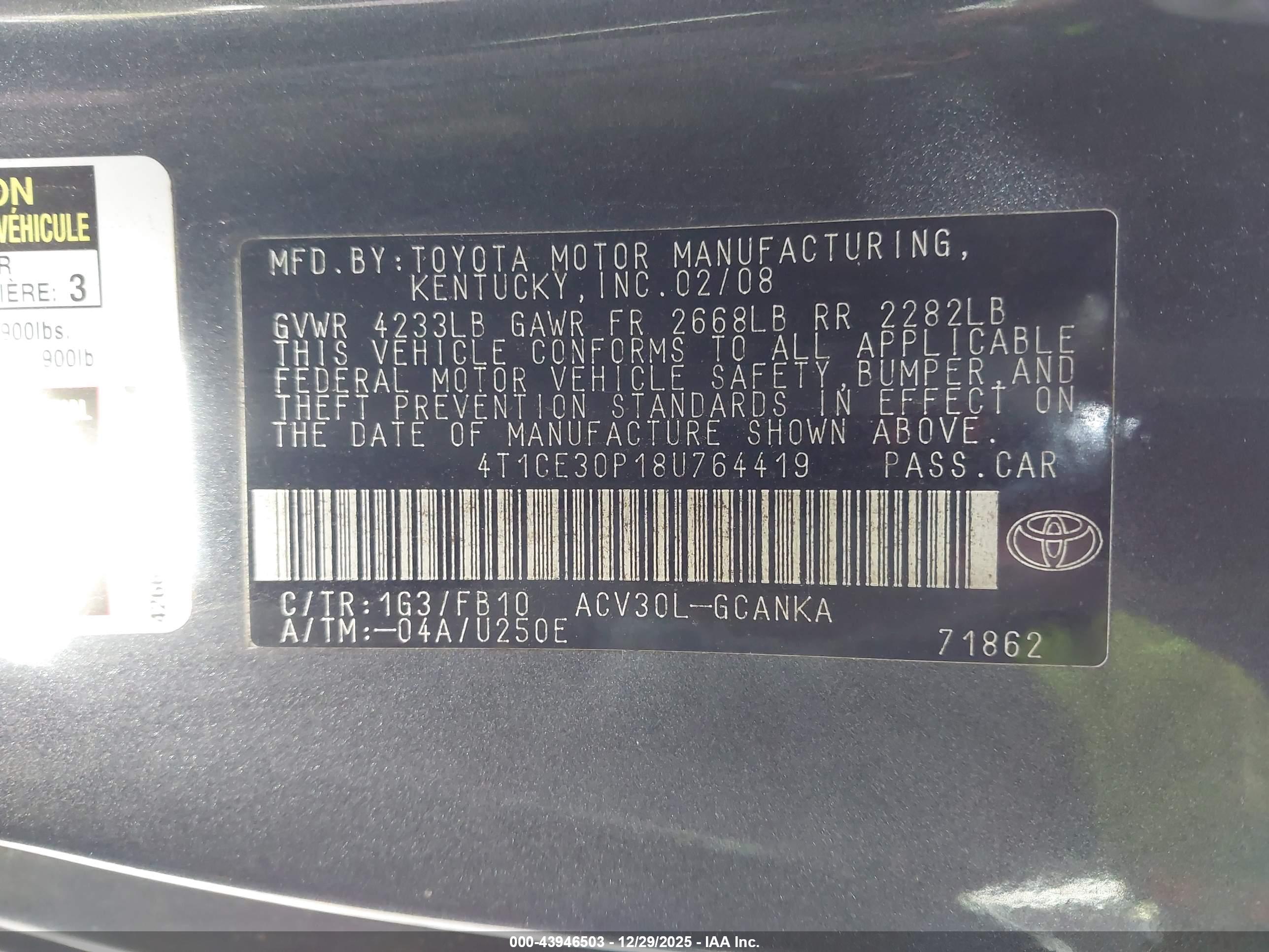 TOYOTA CAMRY image 9