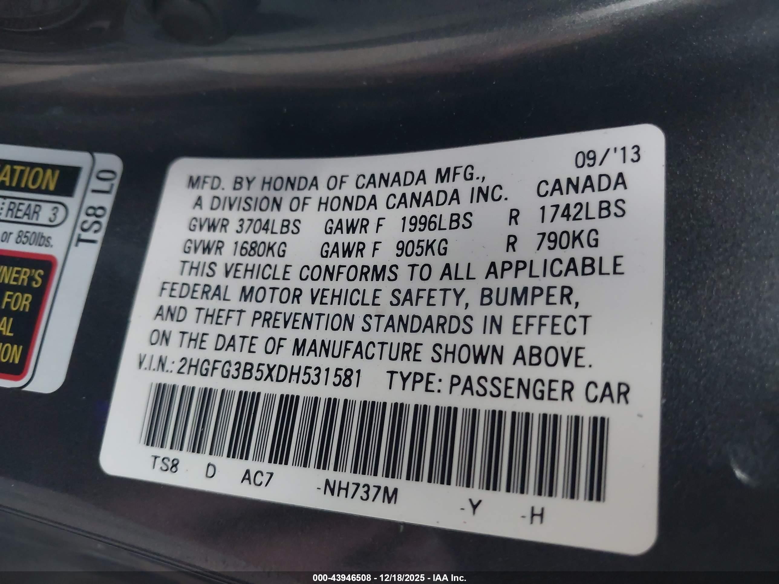 HONDA CIVIC image 9
