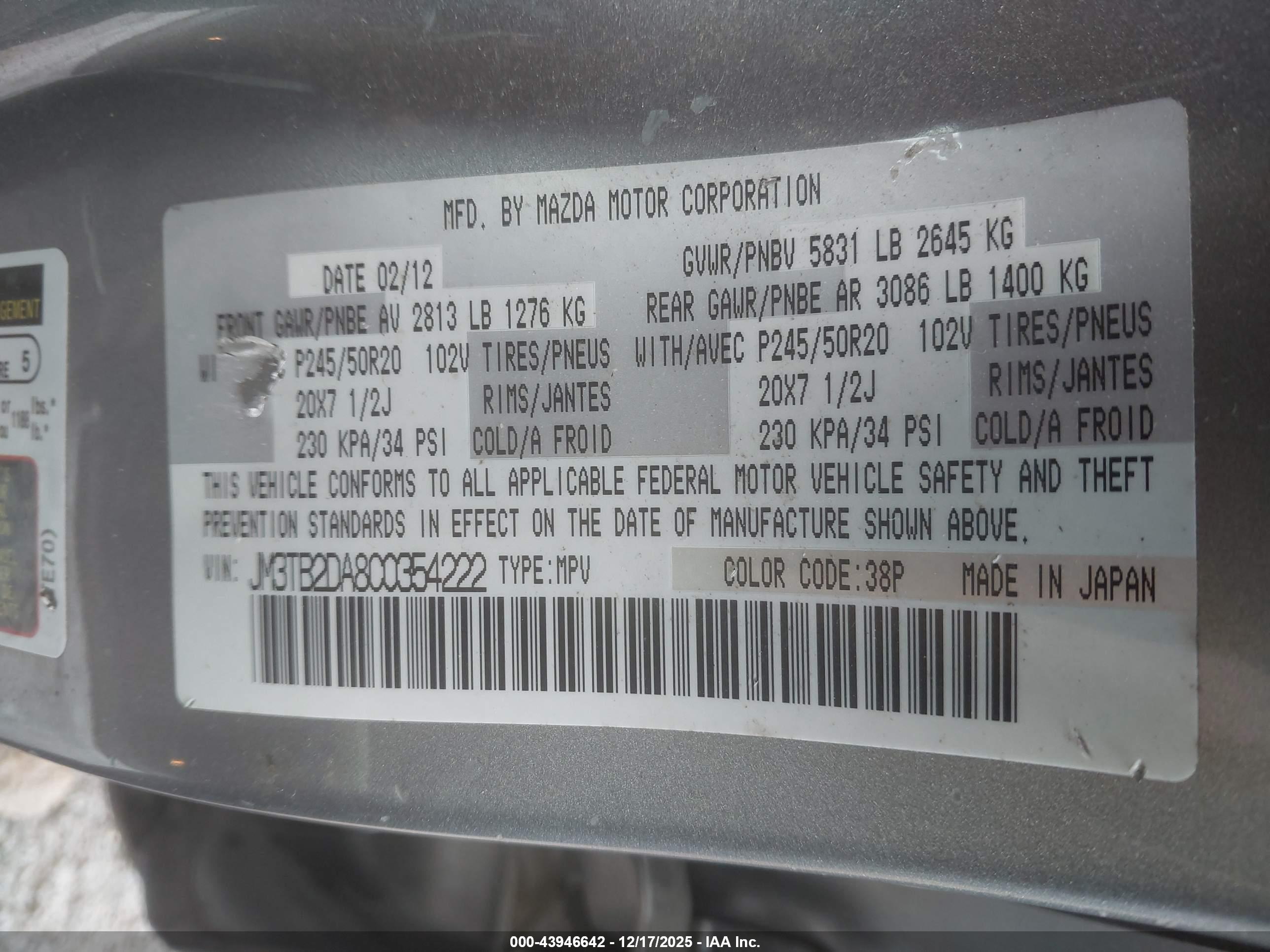 MAZDA CX-9 image 9