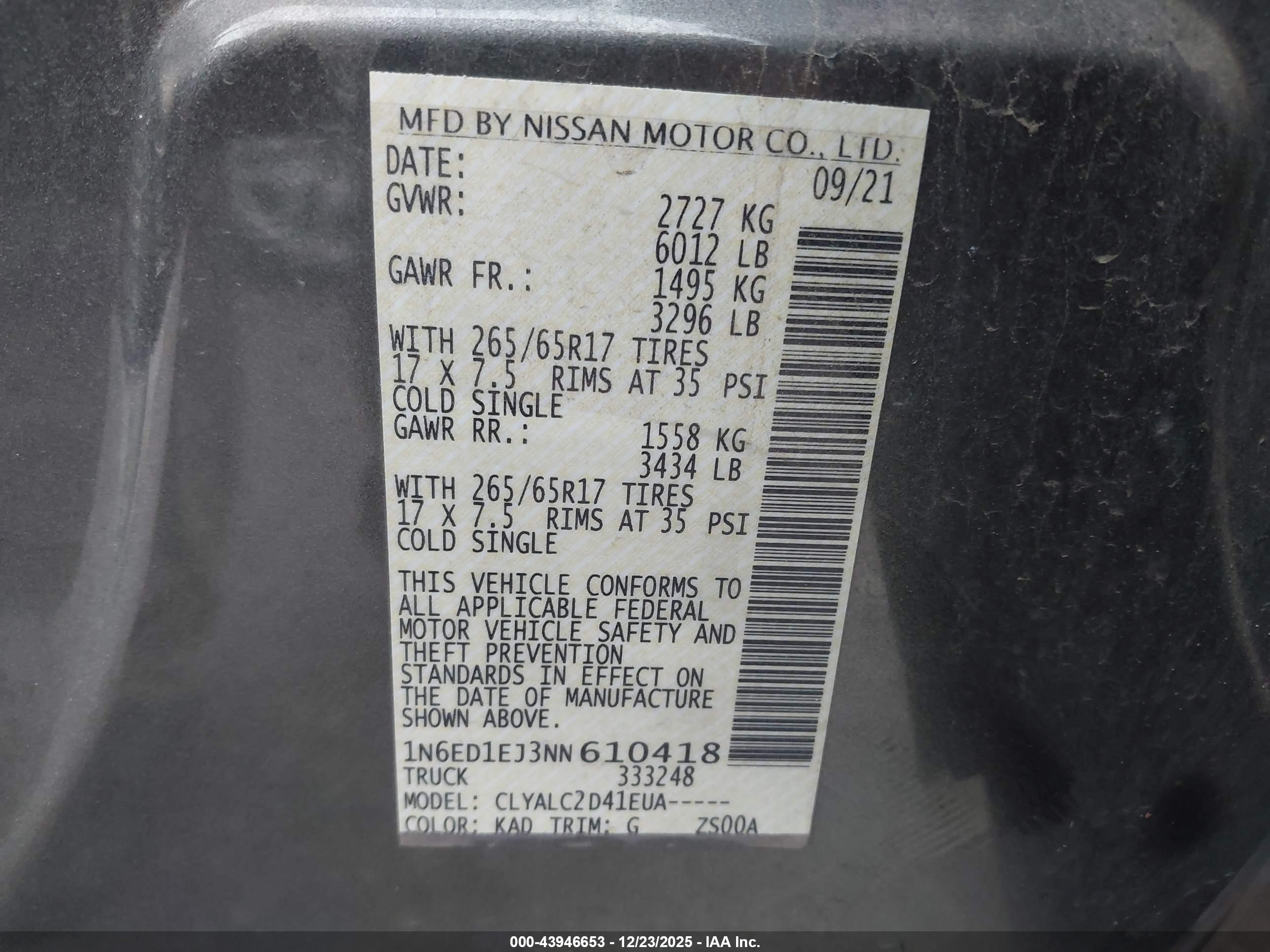 NISSAN FRONTIER image 9