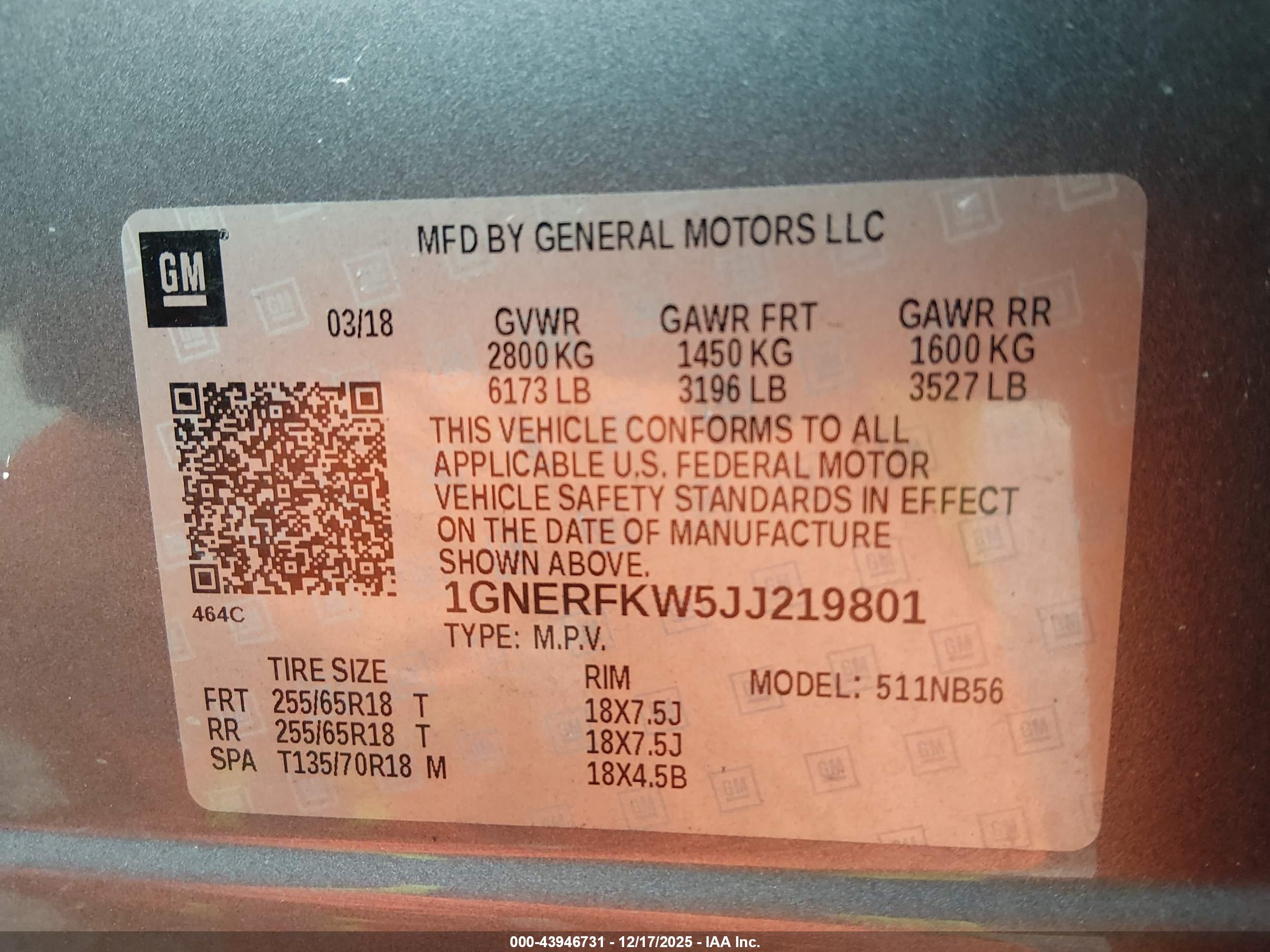 CHEVROLET TRAVERSE image 9