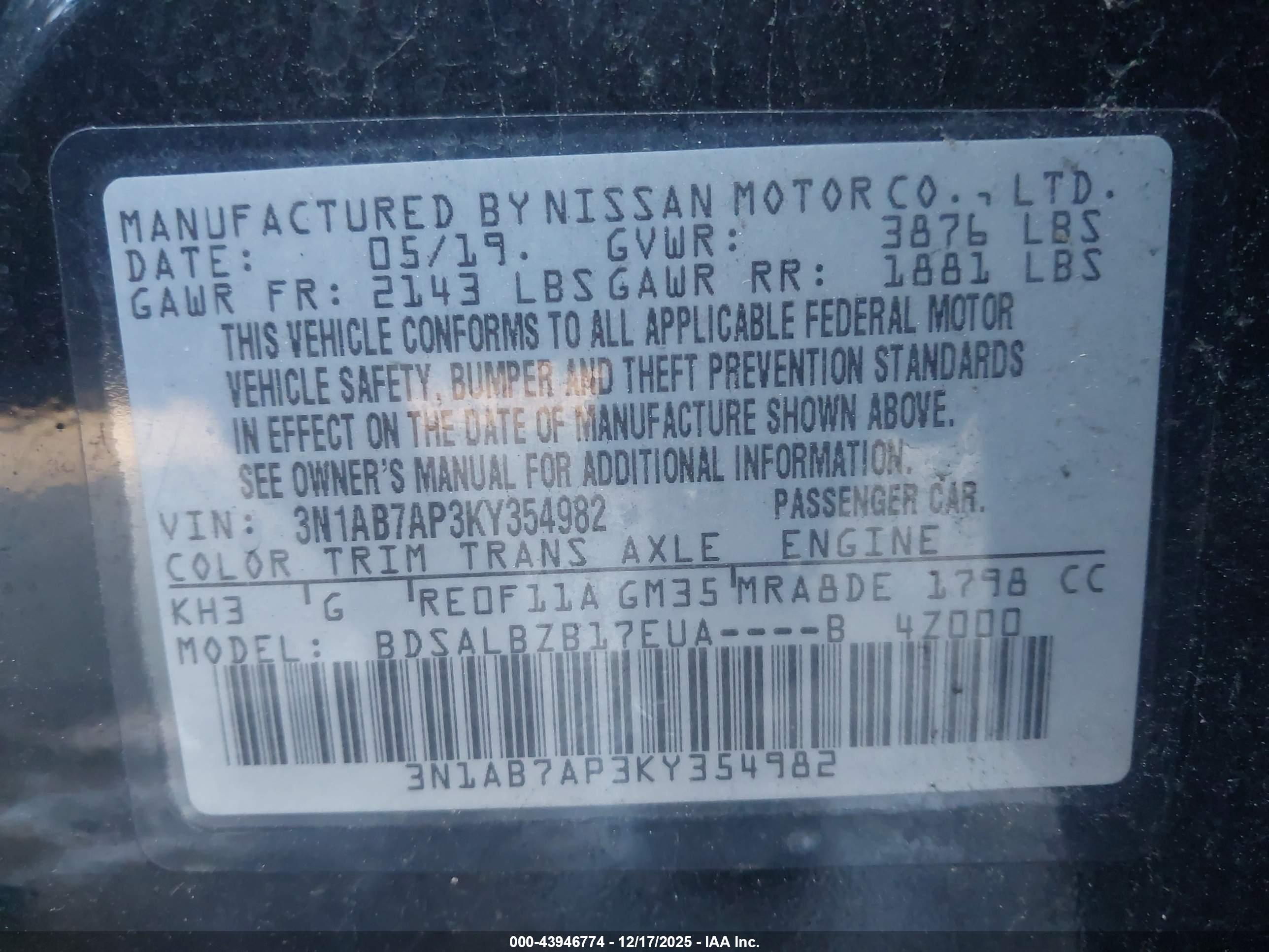 NISSAN SENTRA image 9