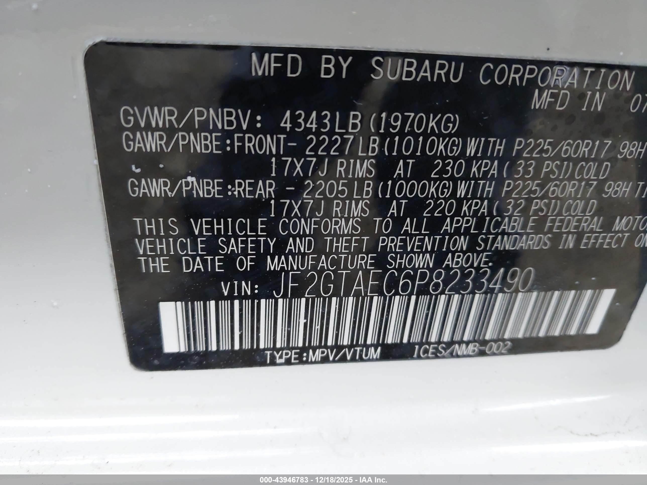 SUBARU CROSSTREK image 9