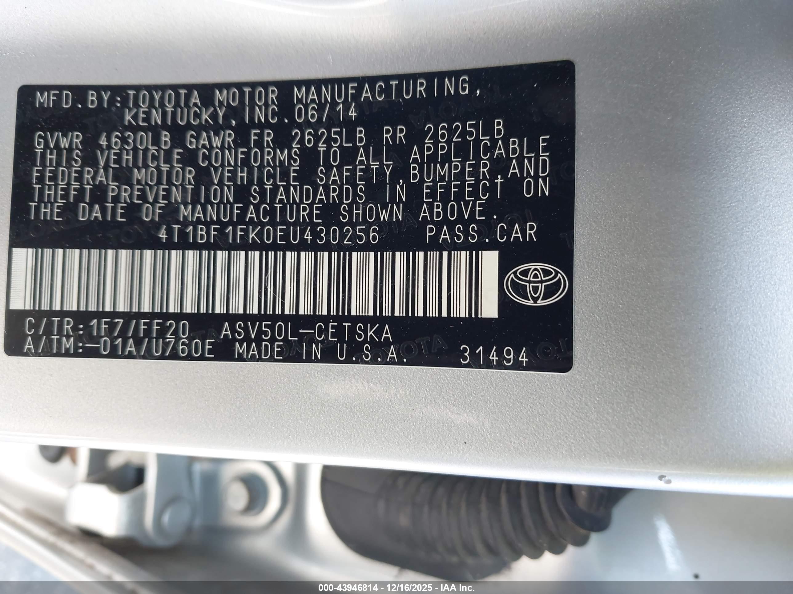 TOYOTA CAMRY image 9