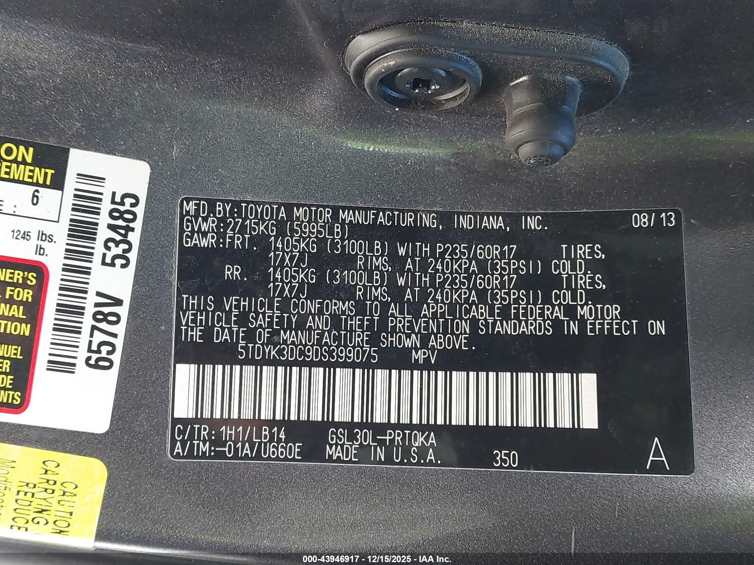 TOYOTA SIENNA image 9