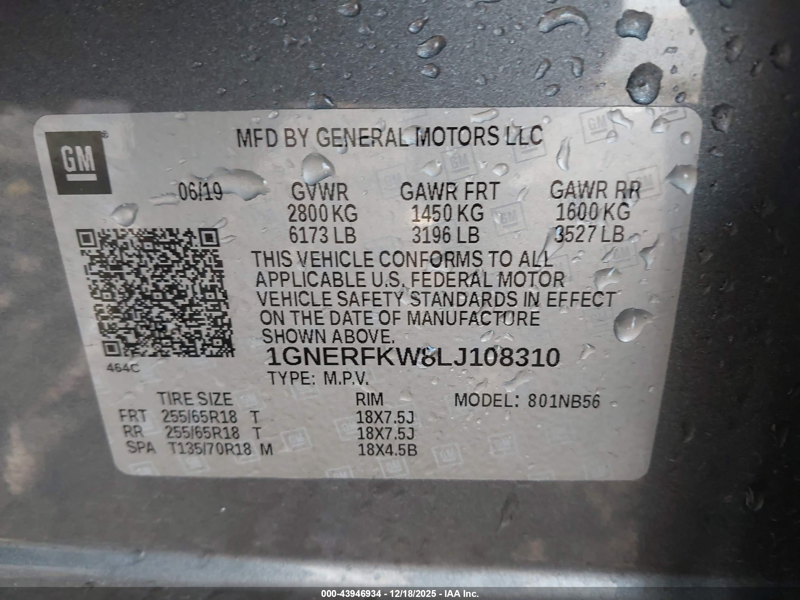 CHEVROLET TRAVERSE image 9