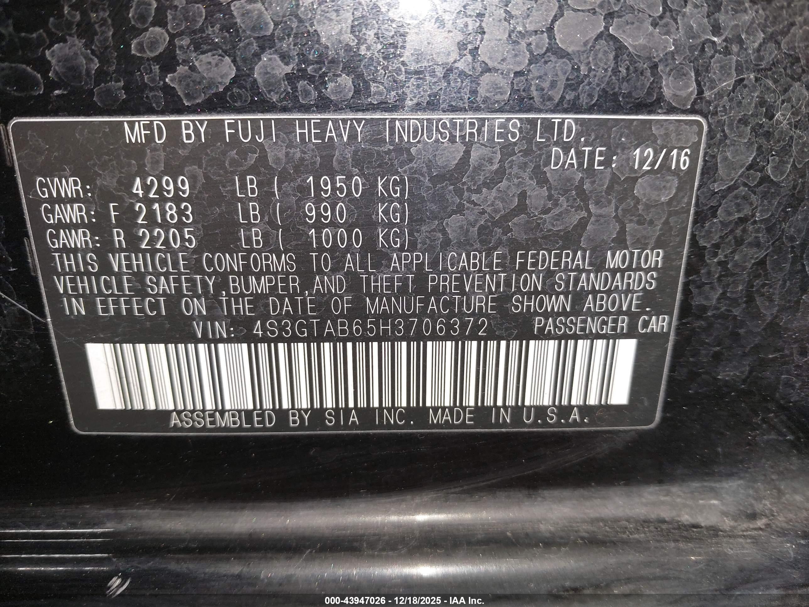 SUBARU IMPREZA image 9