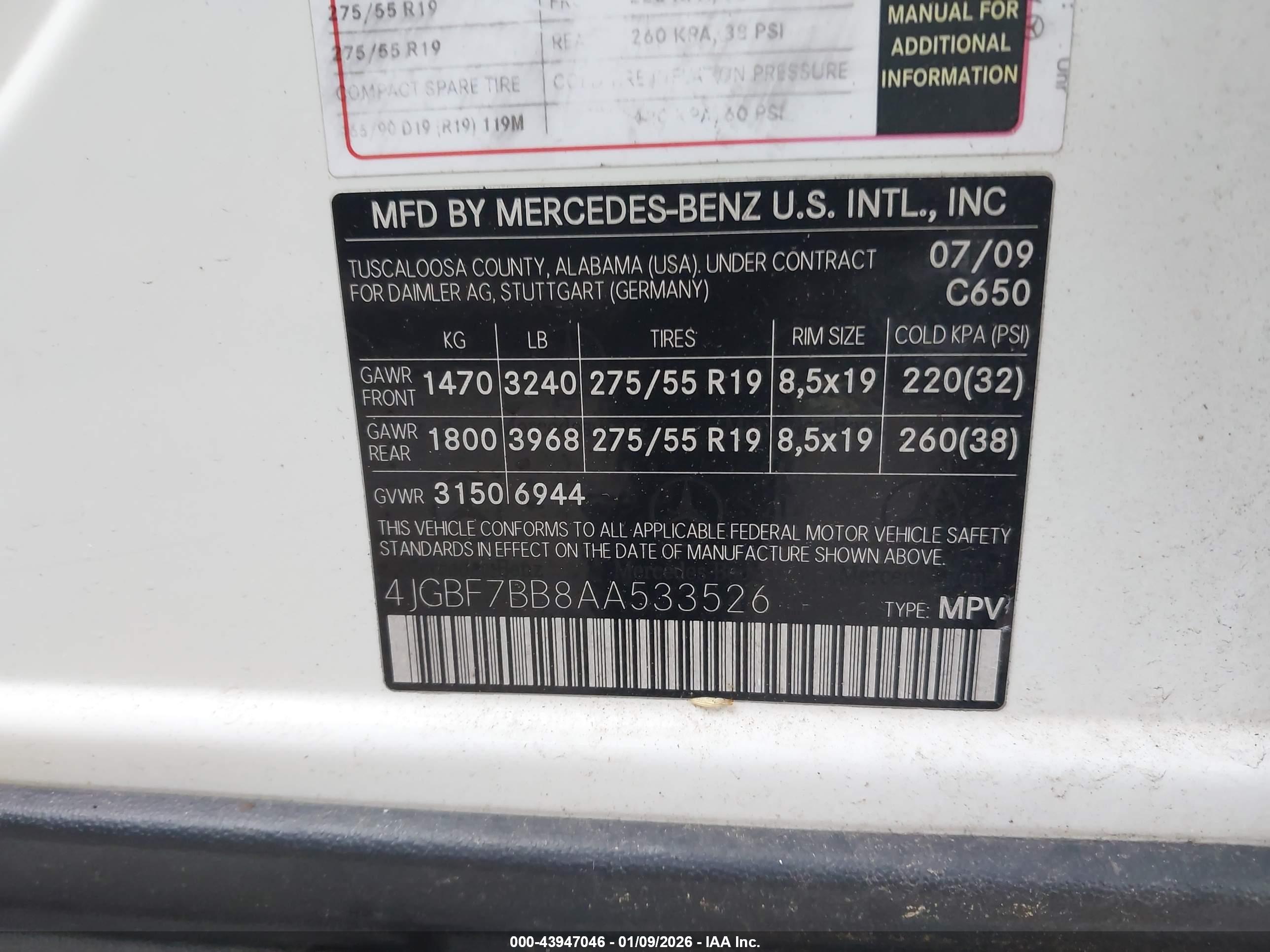 MERCEDES-BENZ GL image 9