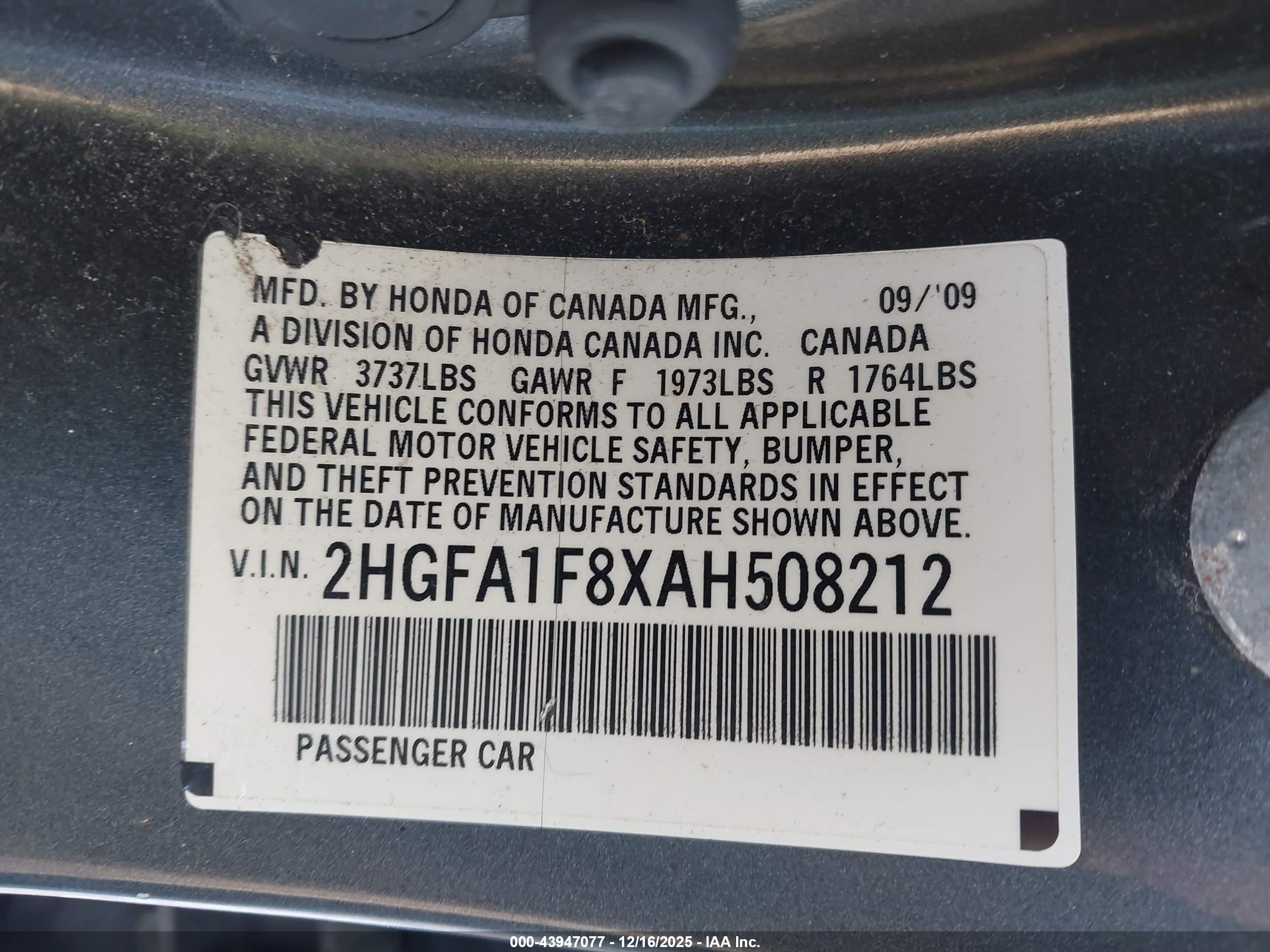HONDA CIVIC image 9