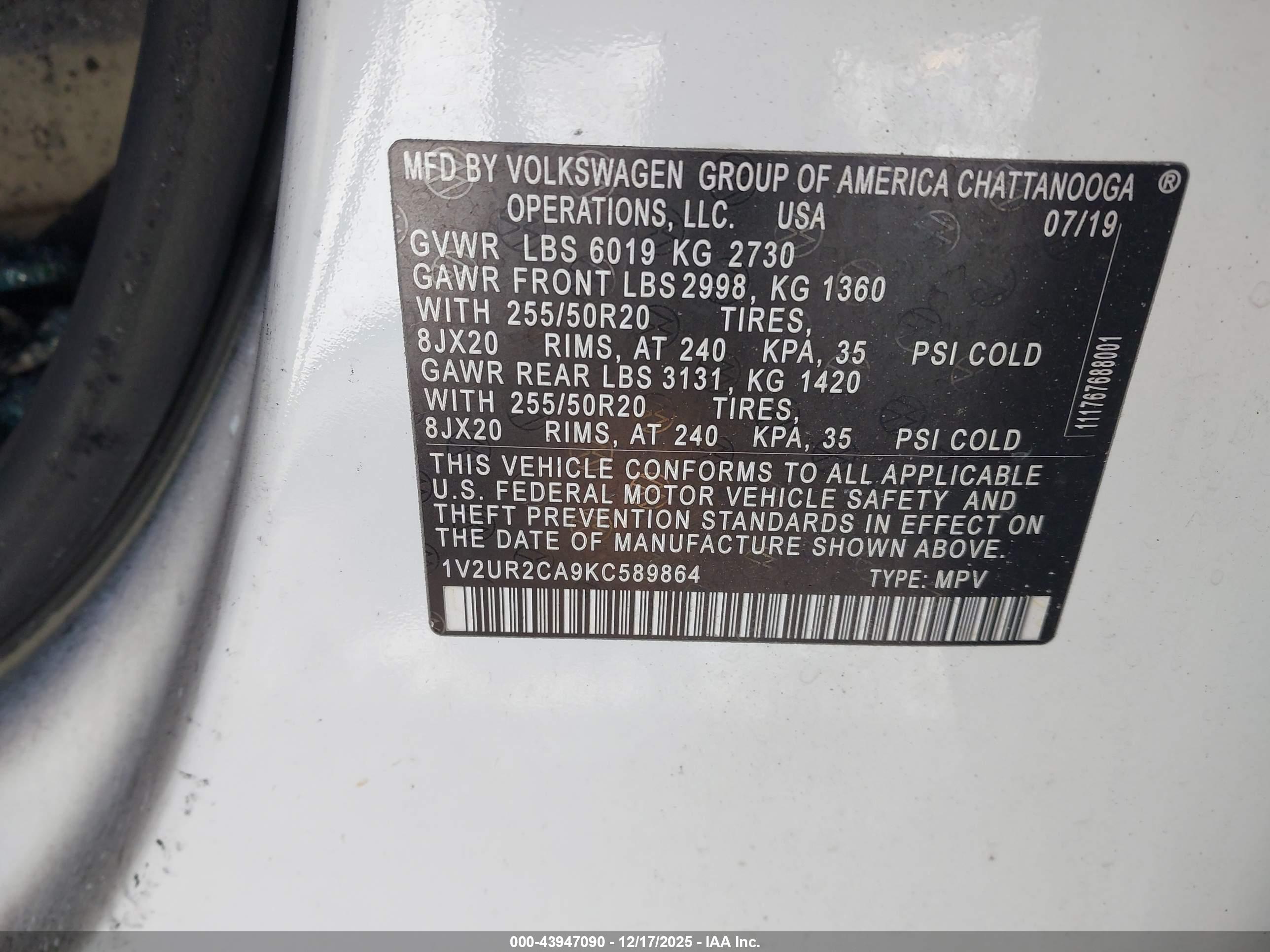 VOLKSWAGEN ATLAS image 9