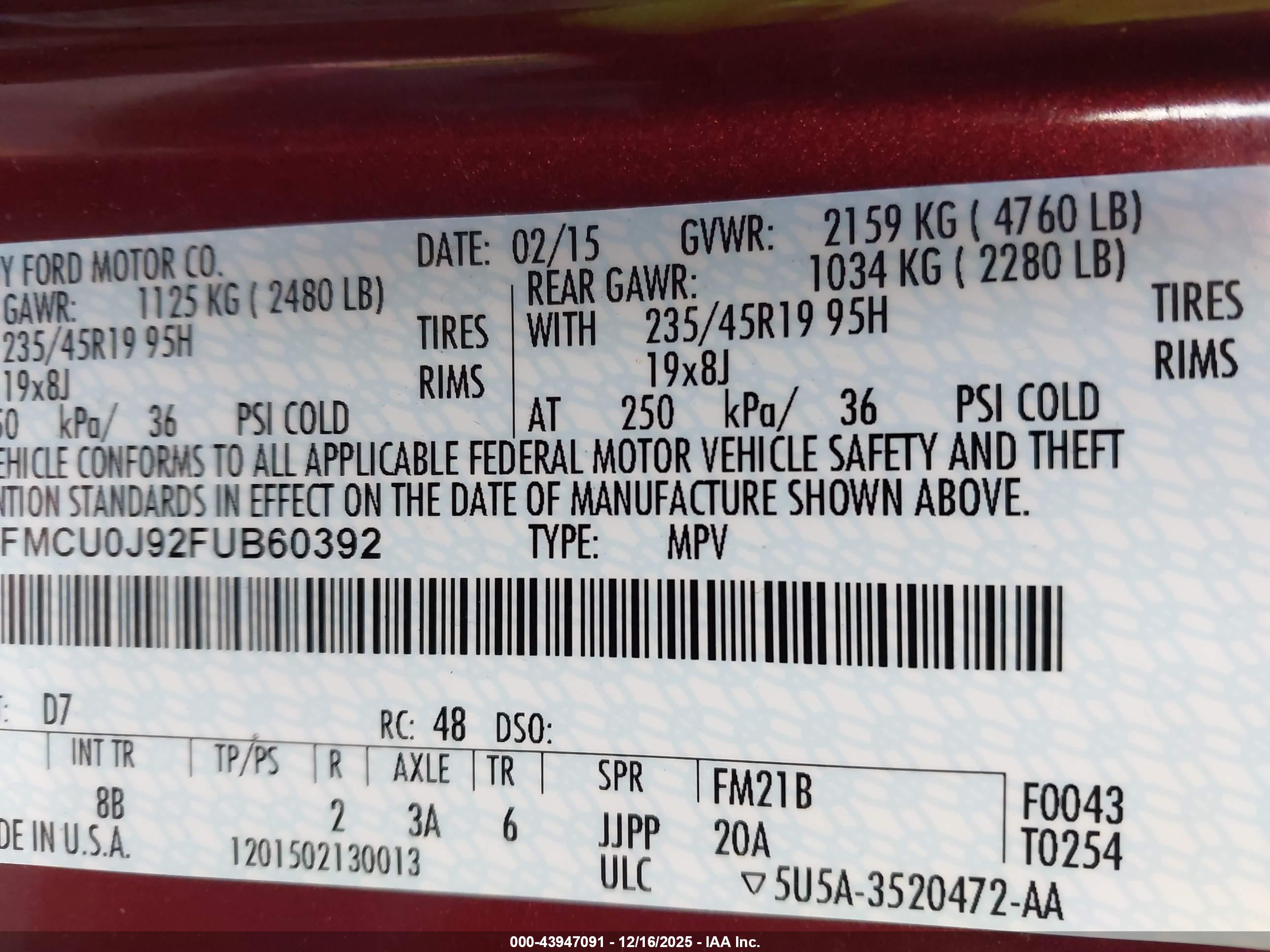 FORD ESCAPE image 9