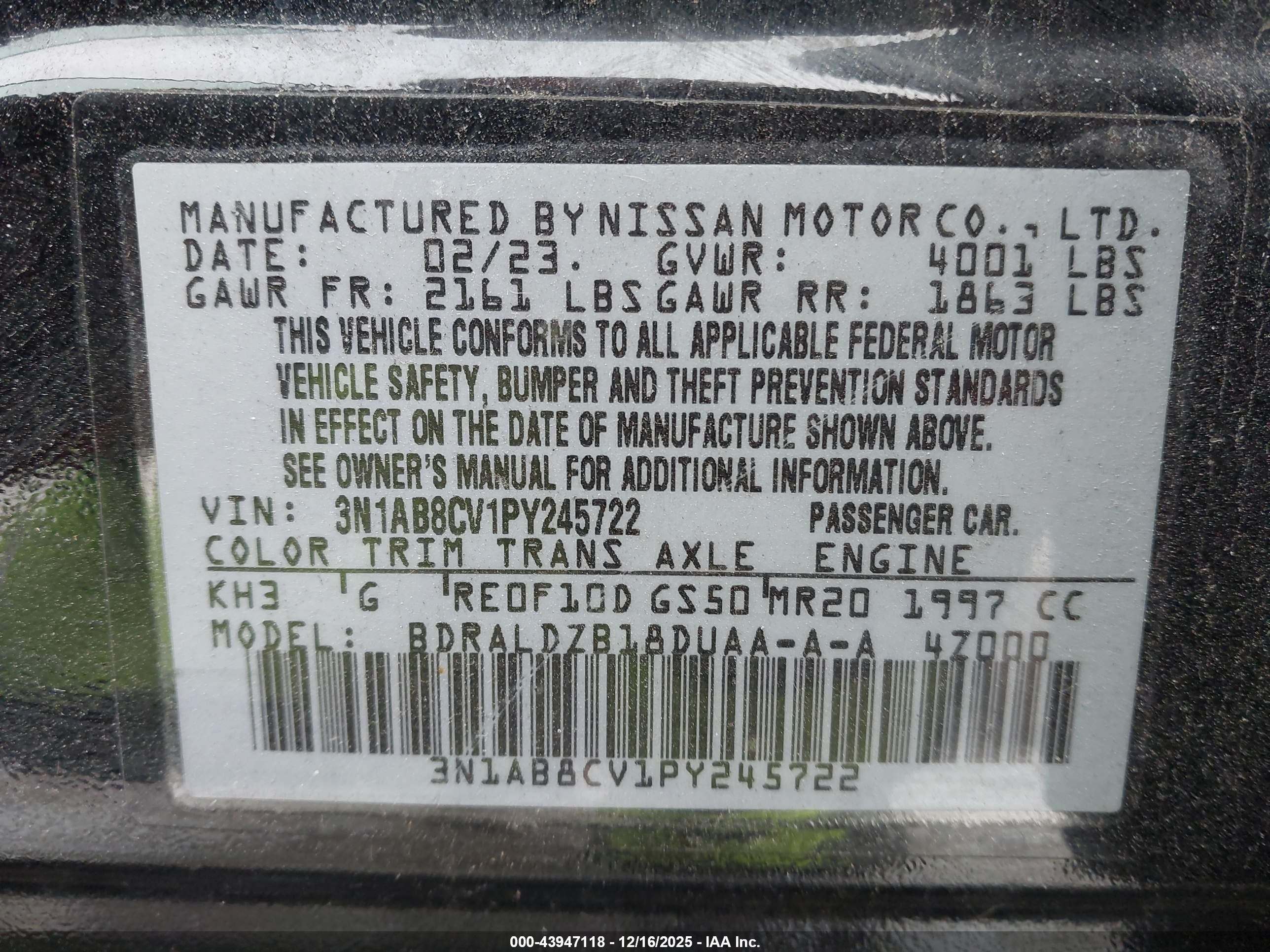 NISSAN SENTRA image 9