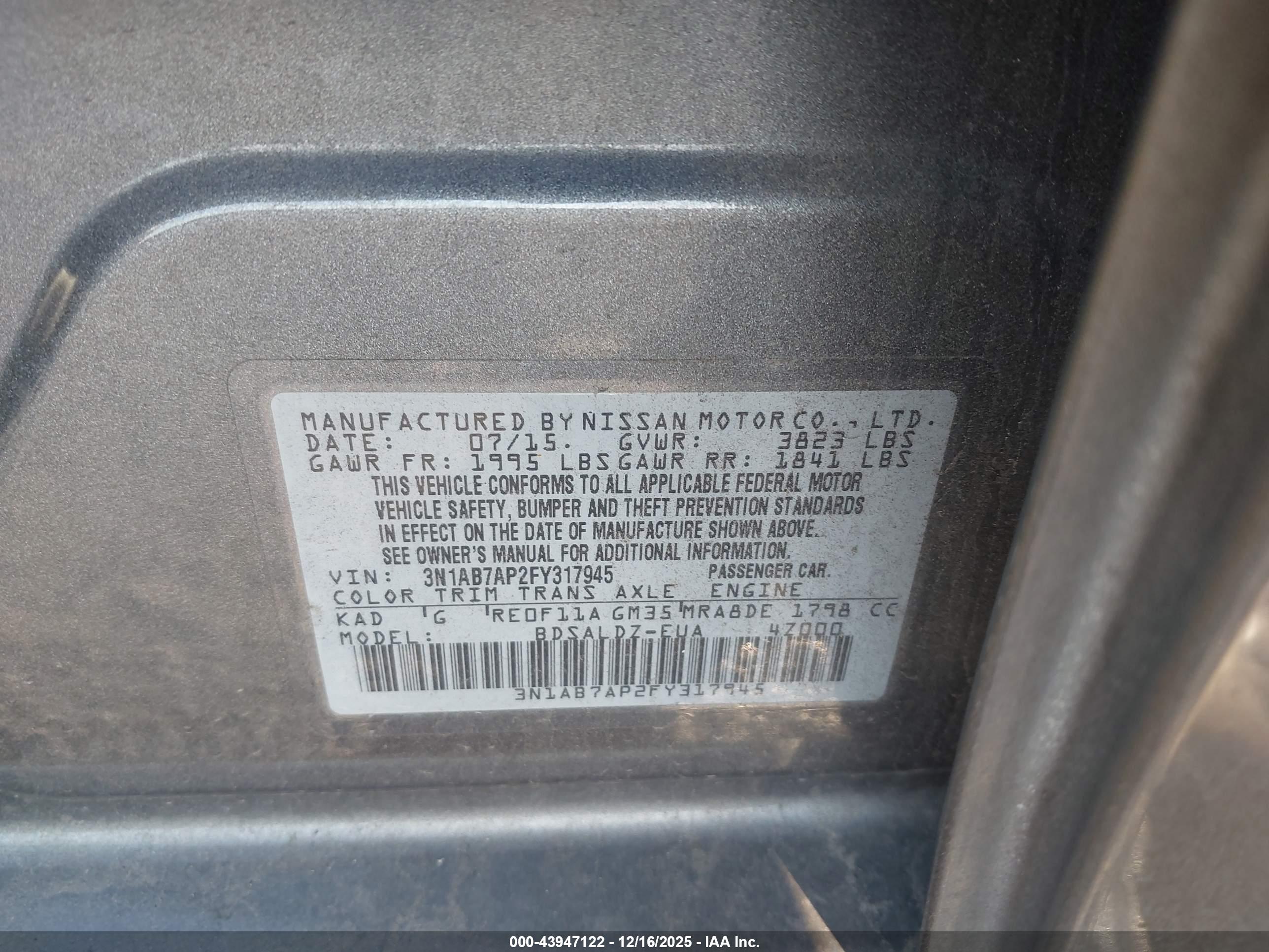 NISSAN SENTRA image 9