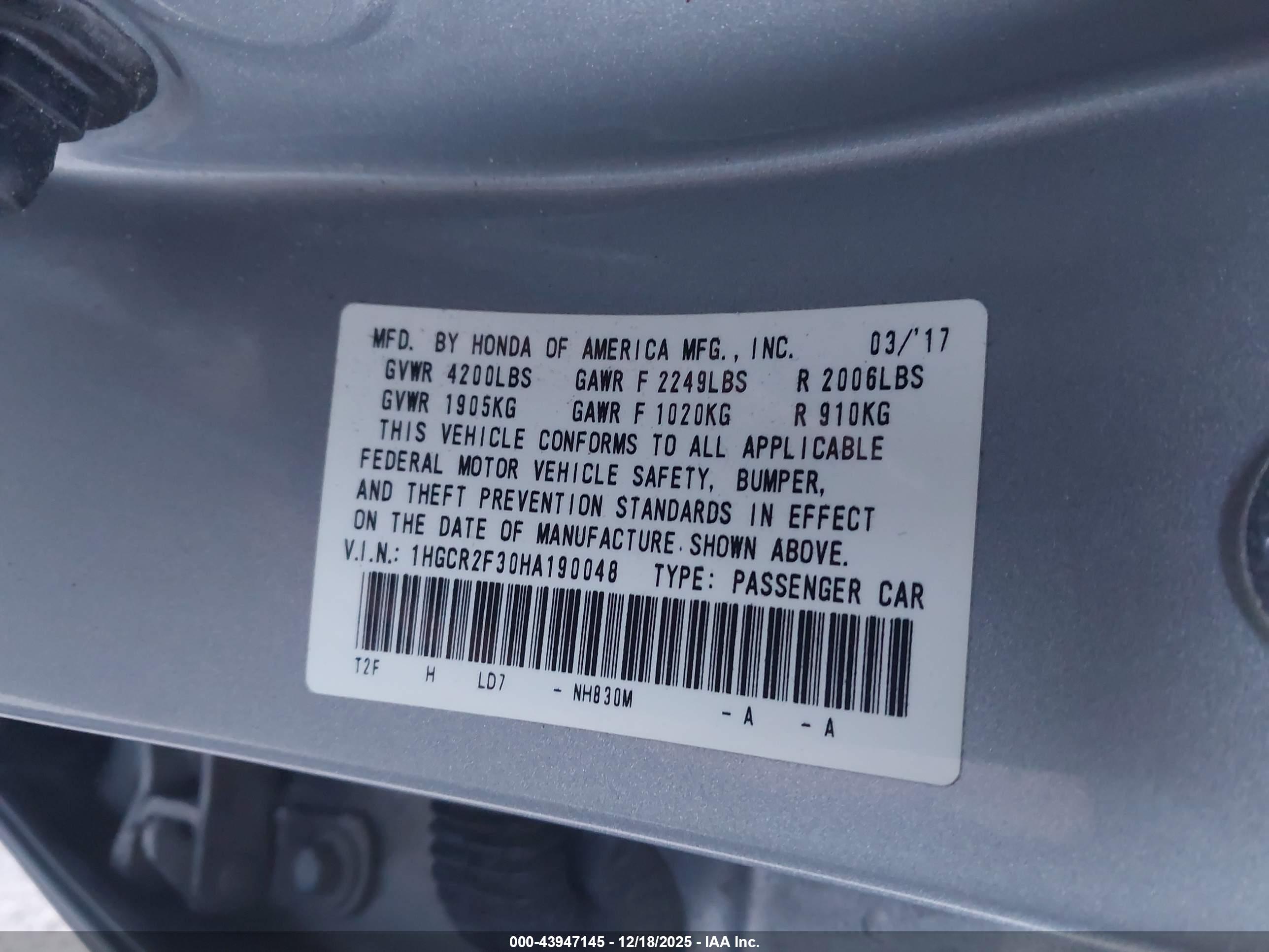 HONDA ACCORD image 9