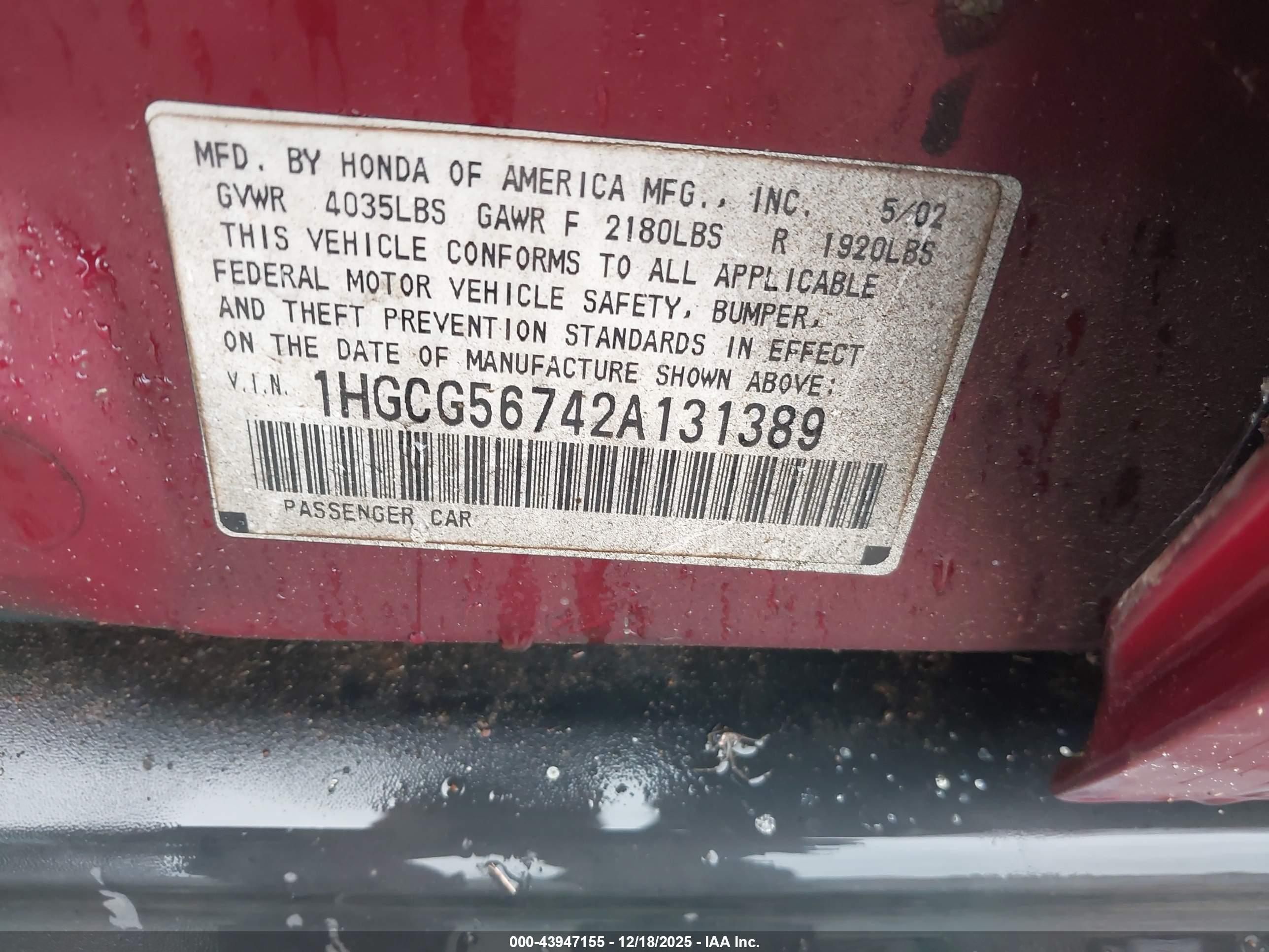 HONDA ACCORD image 9
