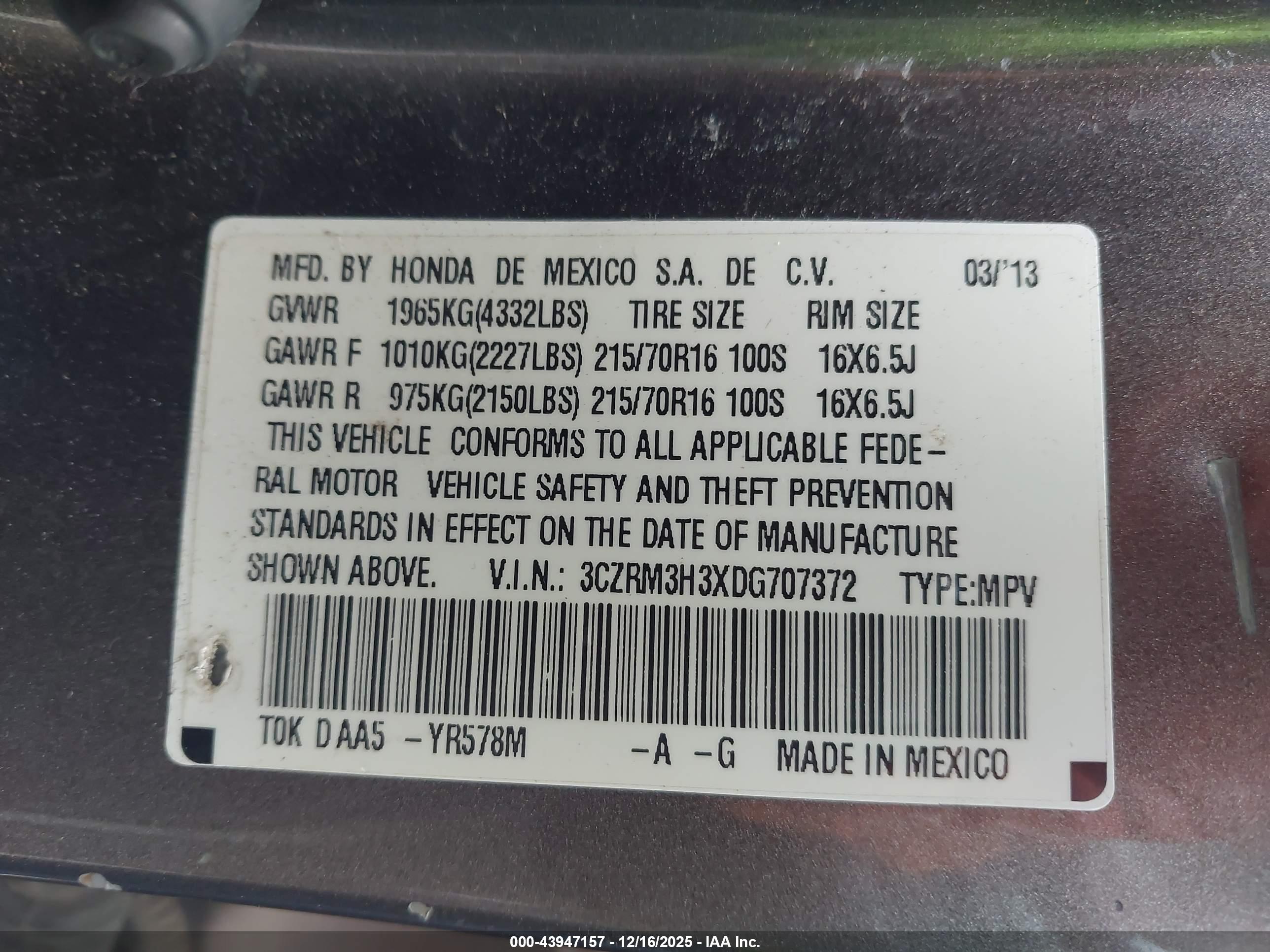 HONDA CR-V image 9