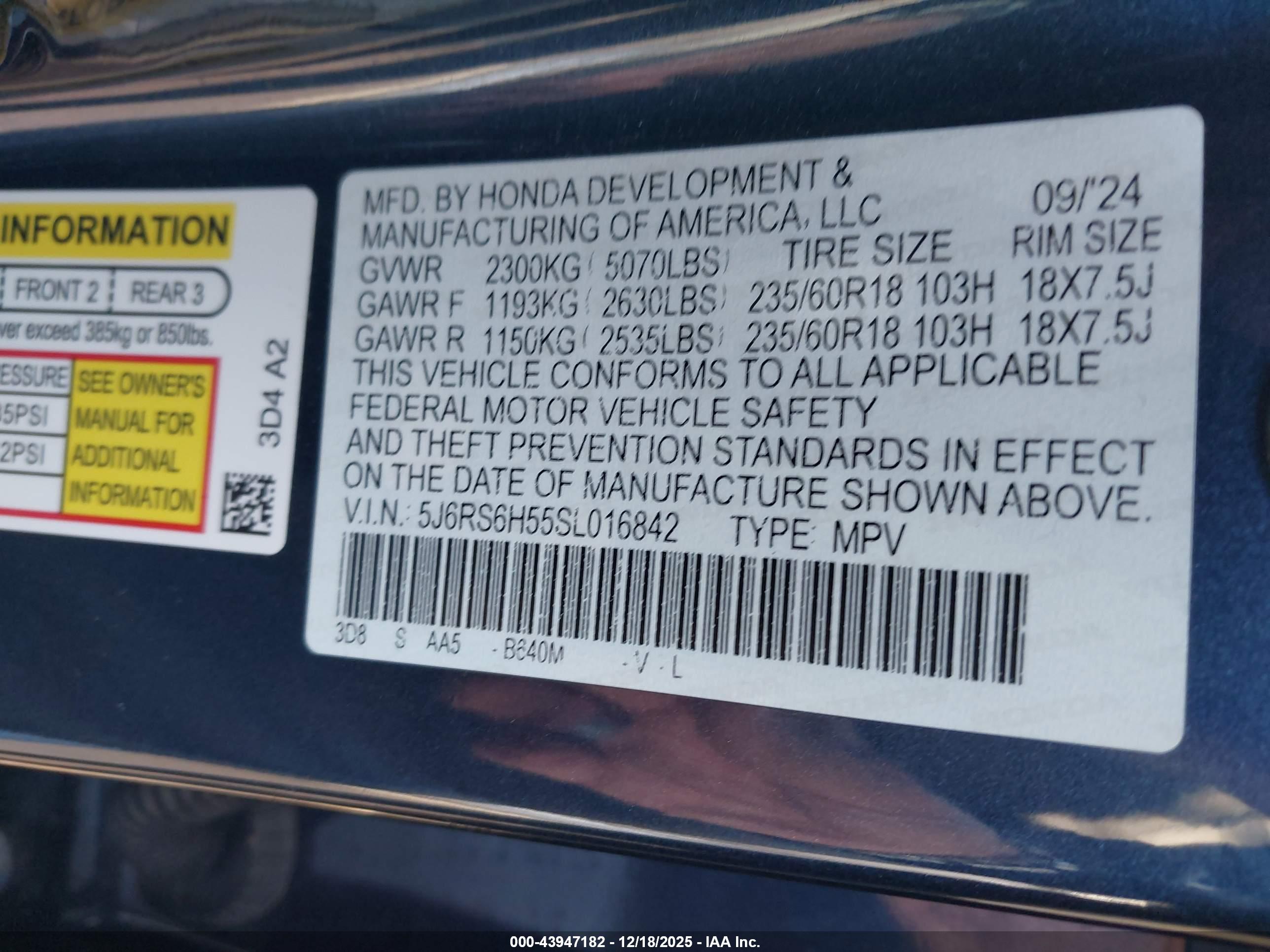 HONDA CR-V image 9