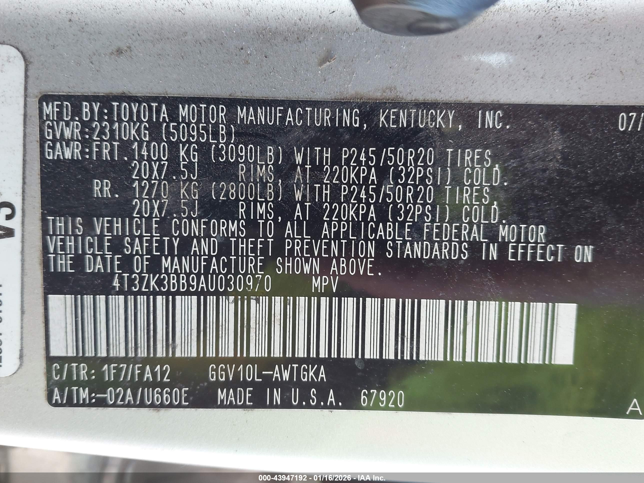 TOYOTA VENZA image 9