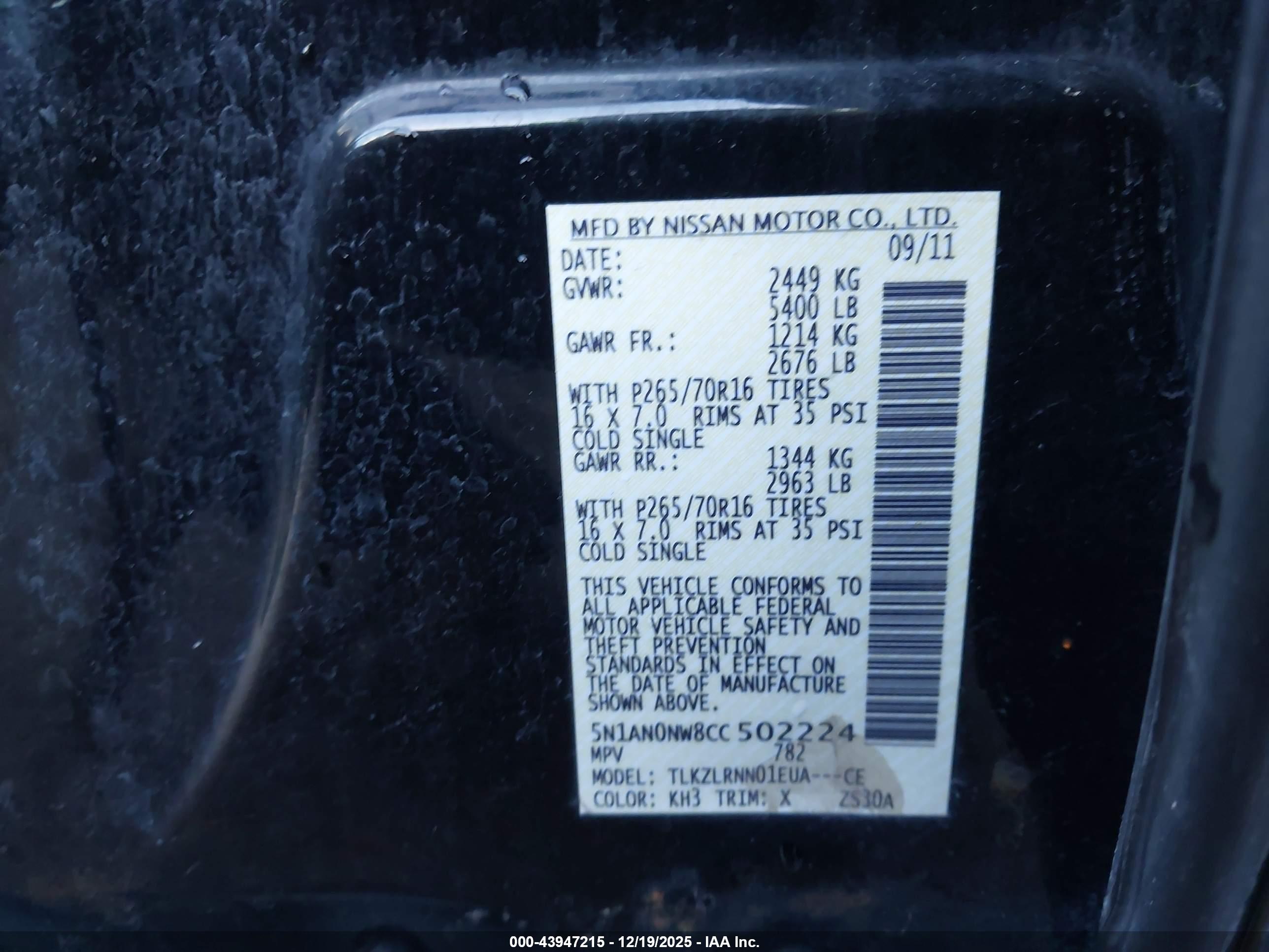 NISSAN XTERRA image 9