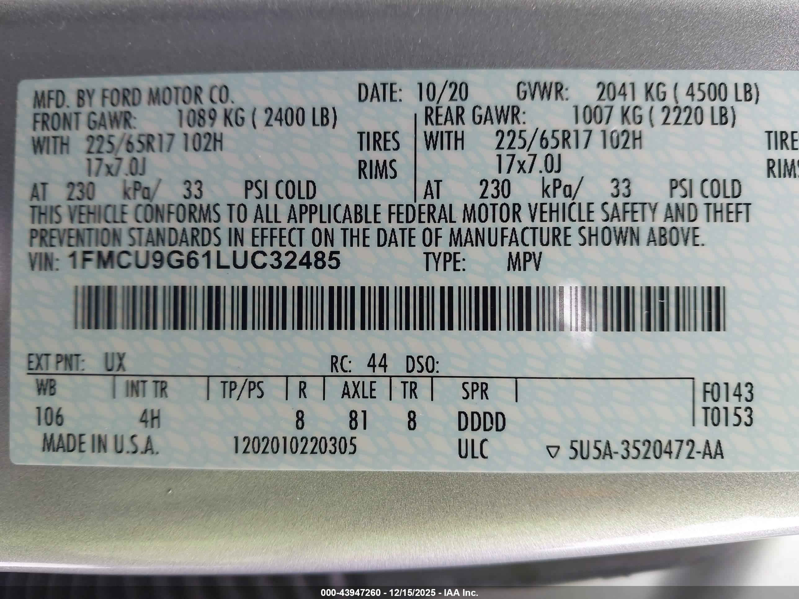 FORD ESCAPE image 9