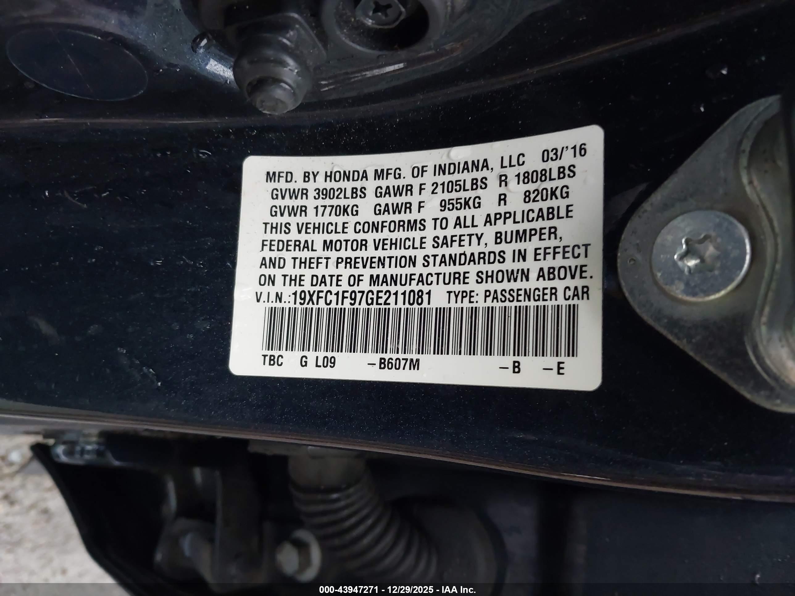 HONDA CIVIC image 9