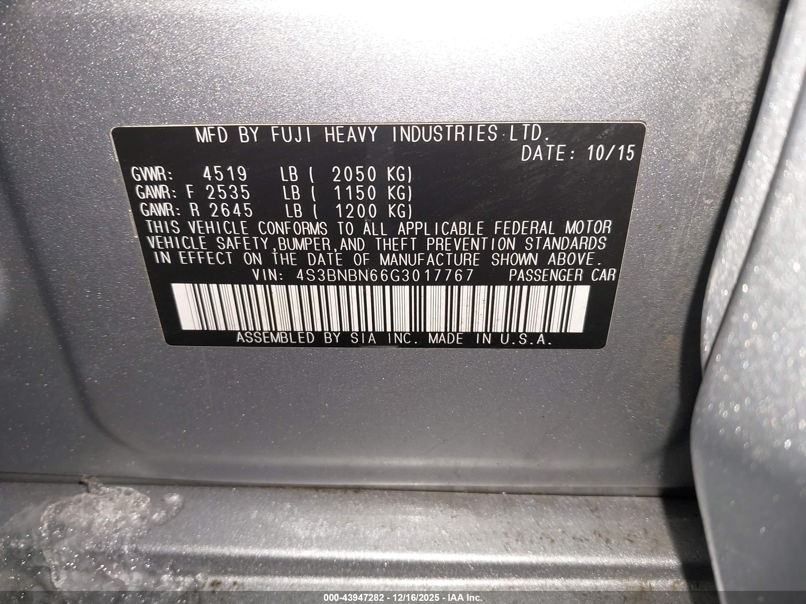 SUBARU LEGACY image 9