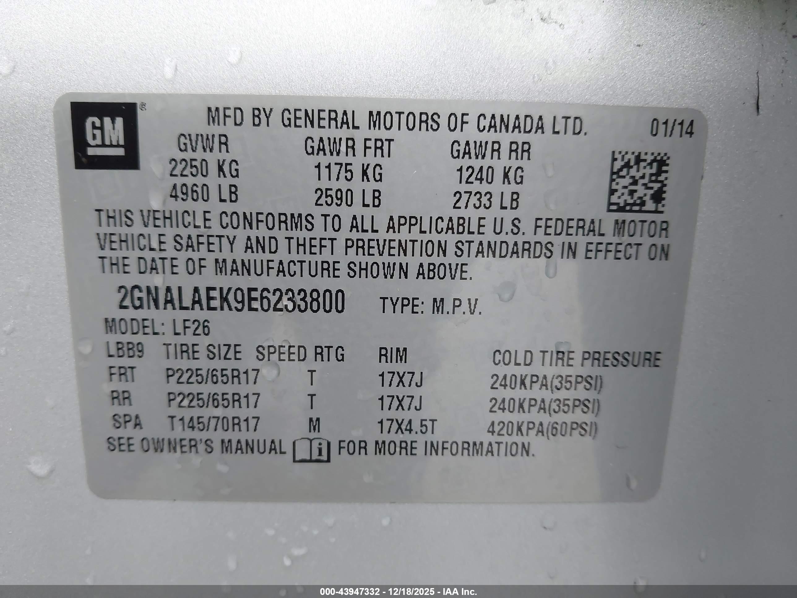 CHEVROLET EQUINOX image 9